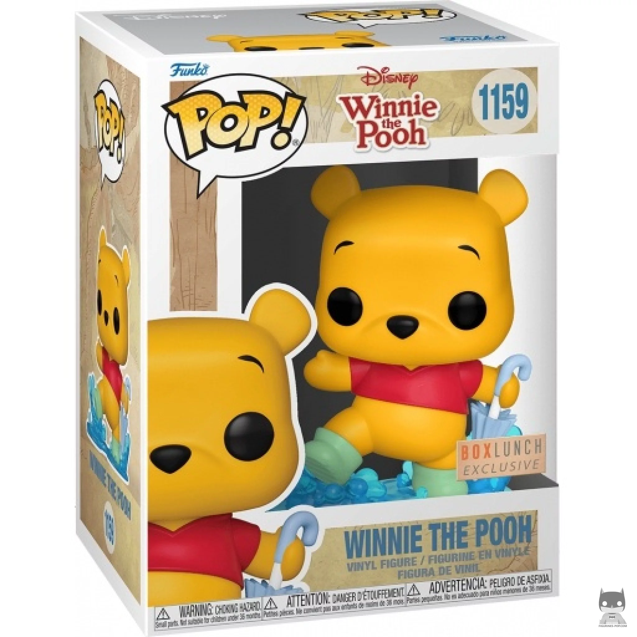 Winnie the Pooh with puddle Funko Pop! figure in its box