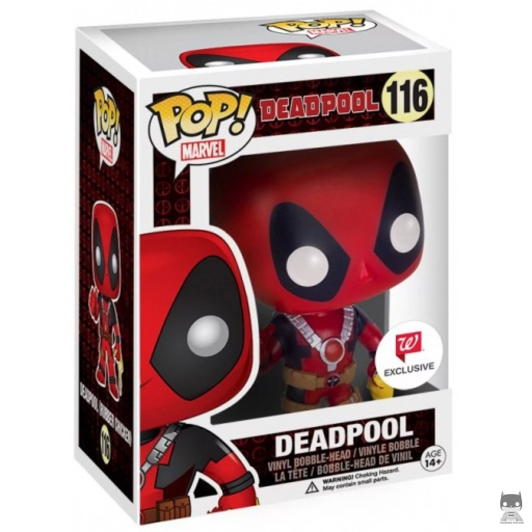 Deadpool with Rubber Chicken Funko Pop! figure in its box