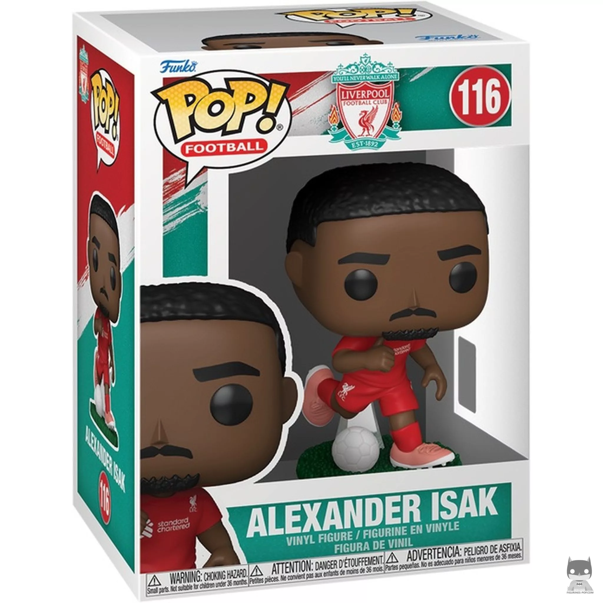 Alexander Isak (Liverpool) Funko Pop! figure in its box