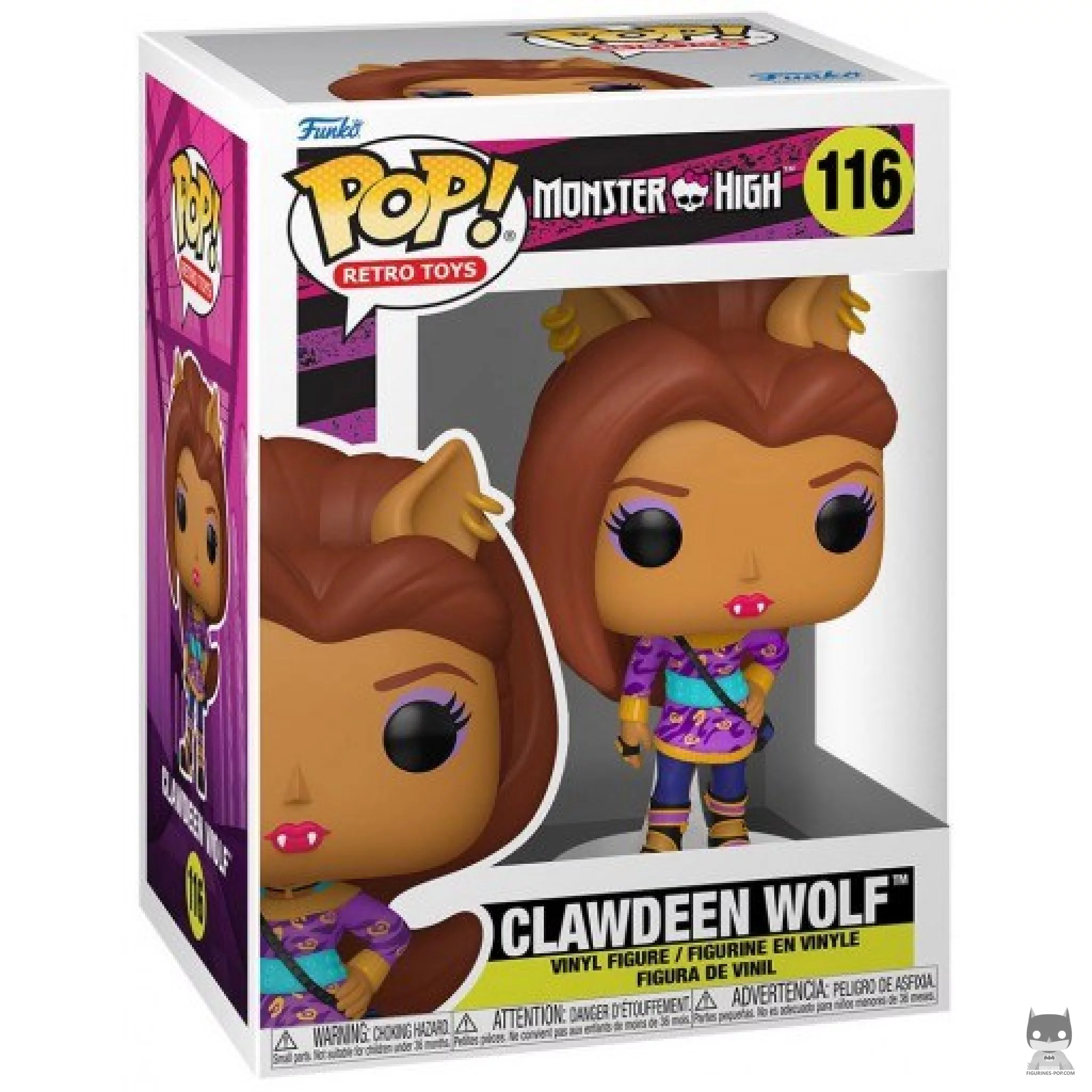 Clawdeen Wolf Funko Pop! figure in its box