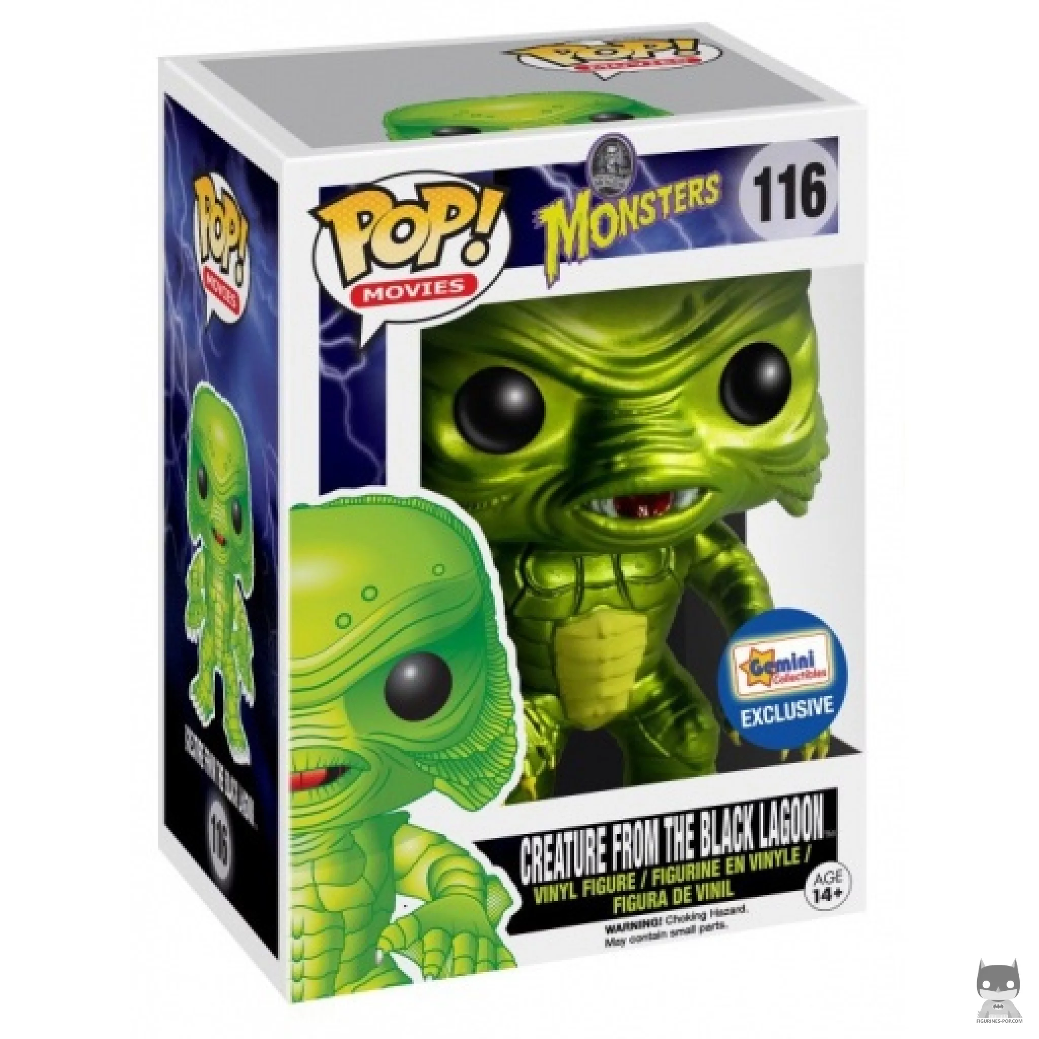 Creature from the Black Lagoon (Metallic) Funko Pop! figure in its box