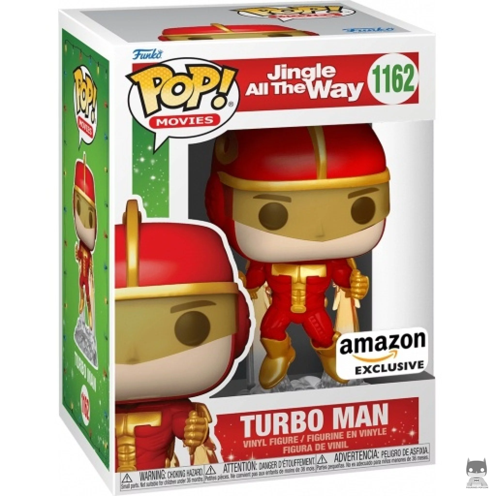 Turbo Man flying Funko Pop! figure in its box