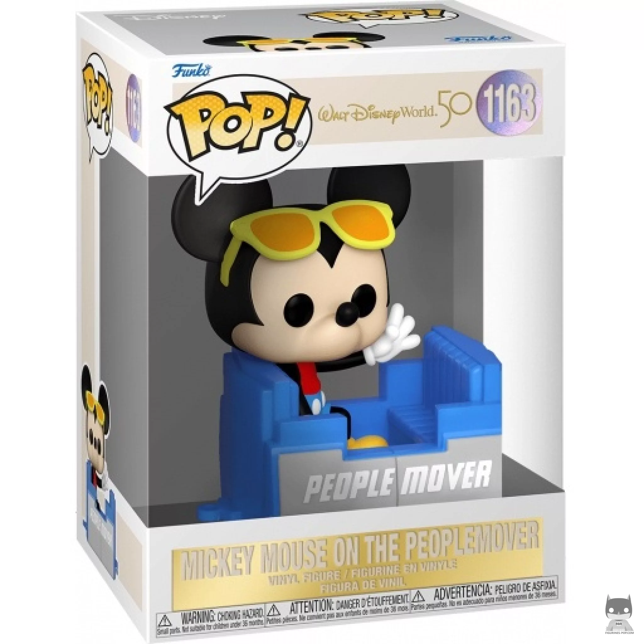 Mickey Mouse on the Peoplemover Funko Pop! figure in its box