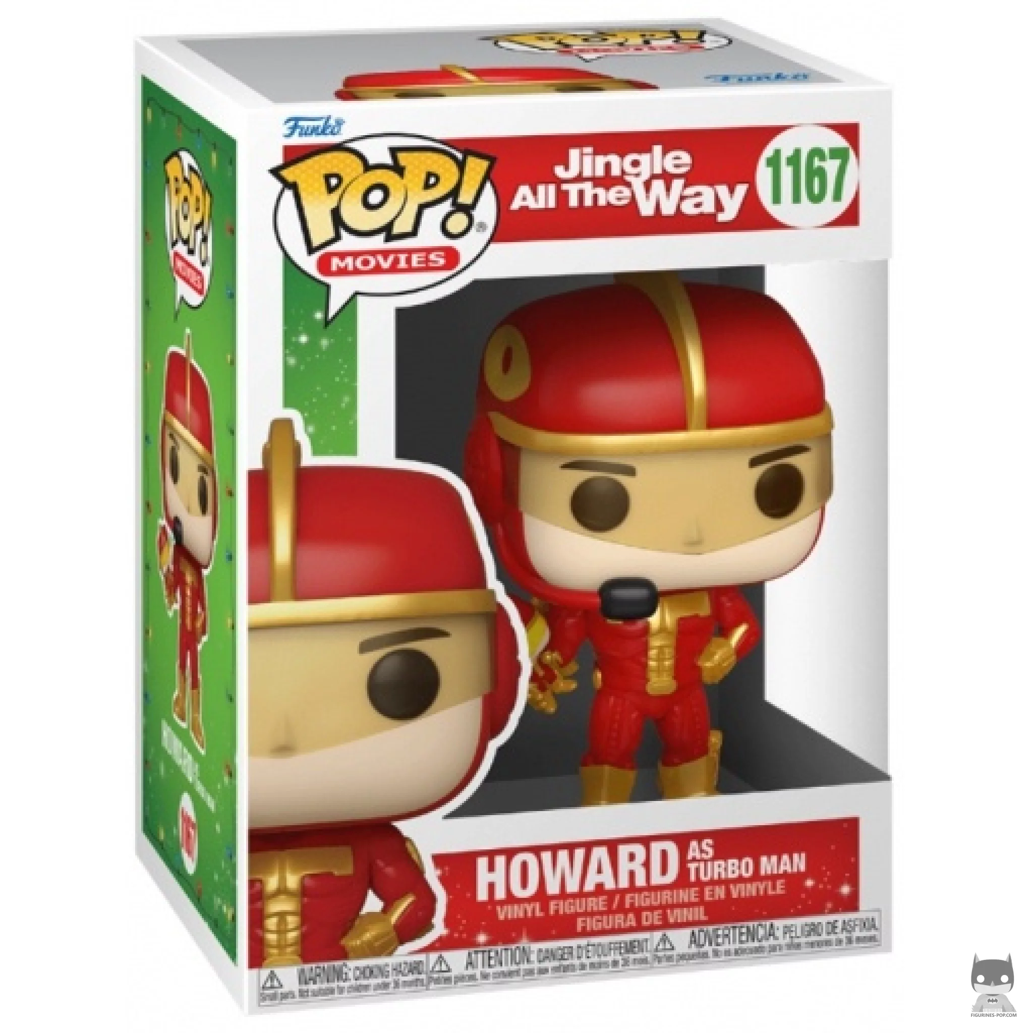 Howard as Turbo Man Funko Pop! figure in its box
