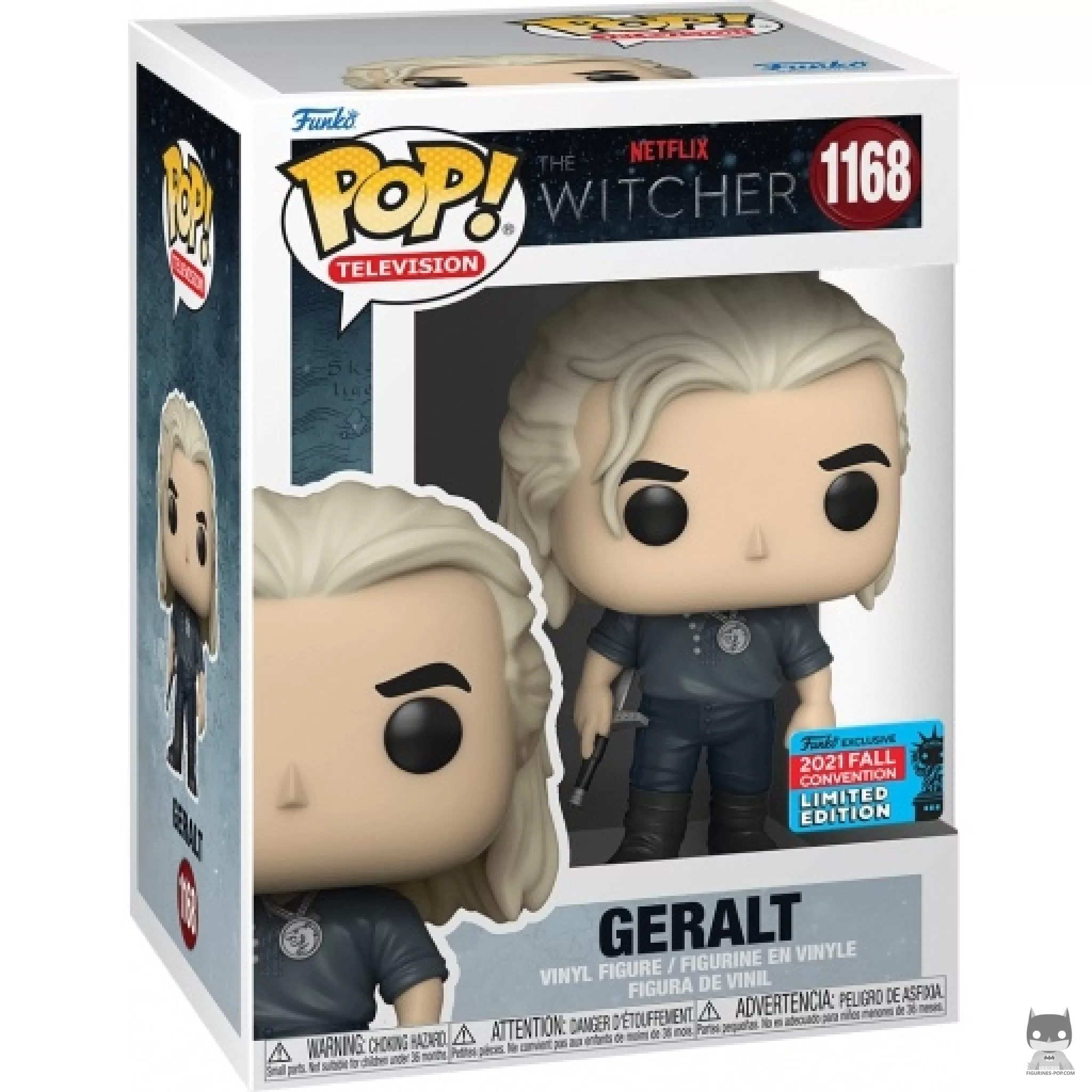 Geralt Funko Pop! figure in its box