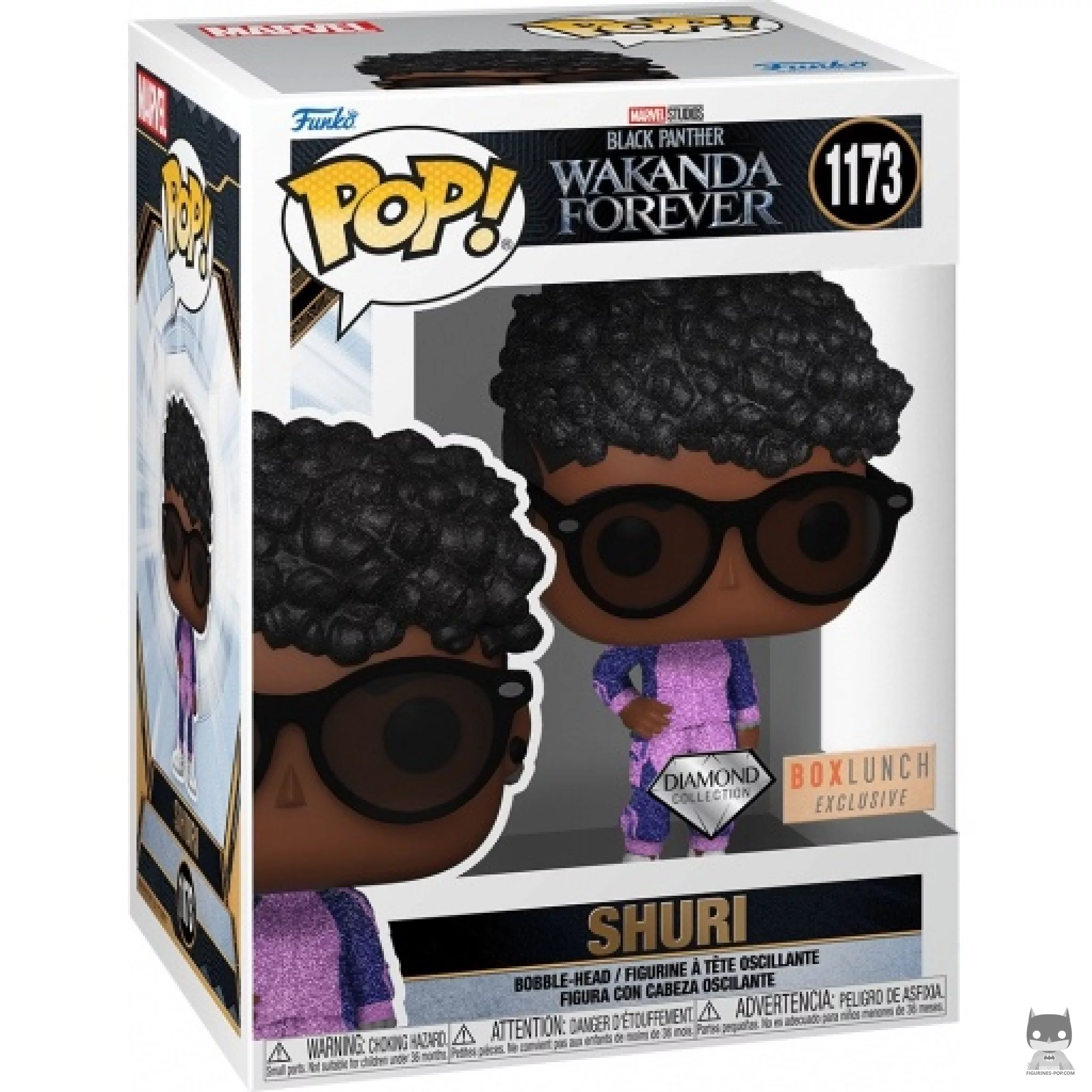 Shuri (Diamond Collection) Funko Pop! figure in its box