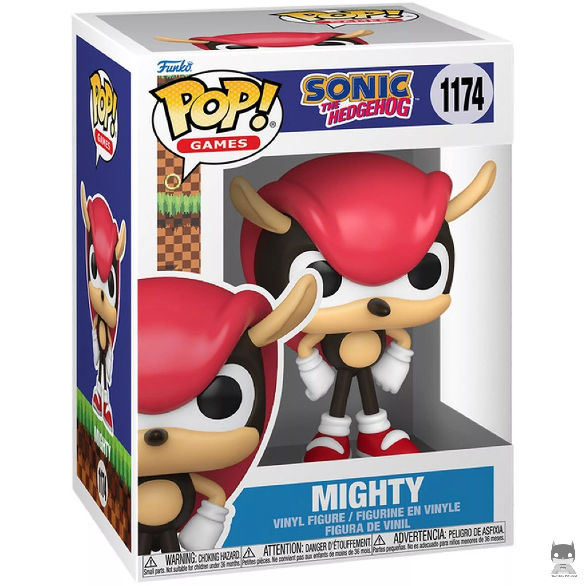 Mighty the Armadillo Funko Pop! figure in its box