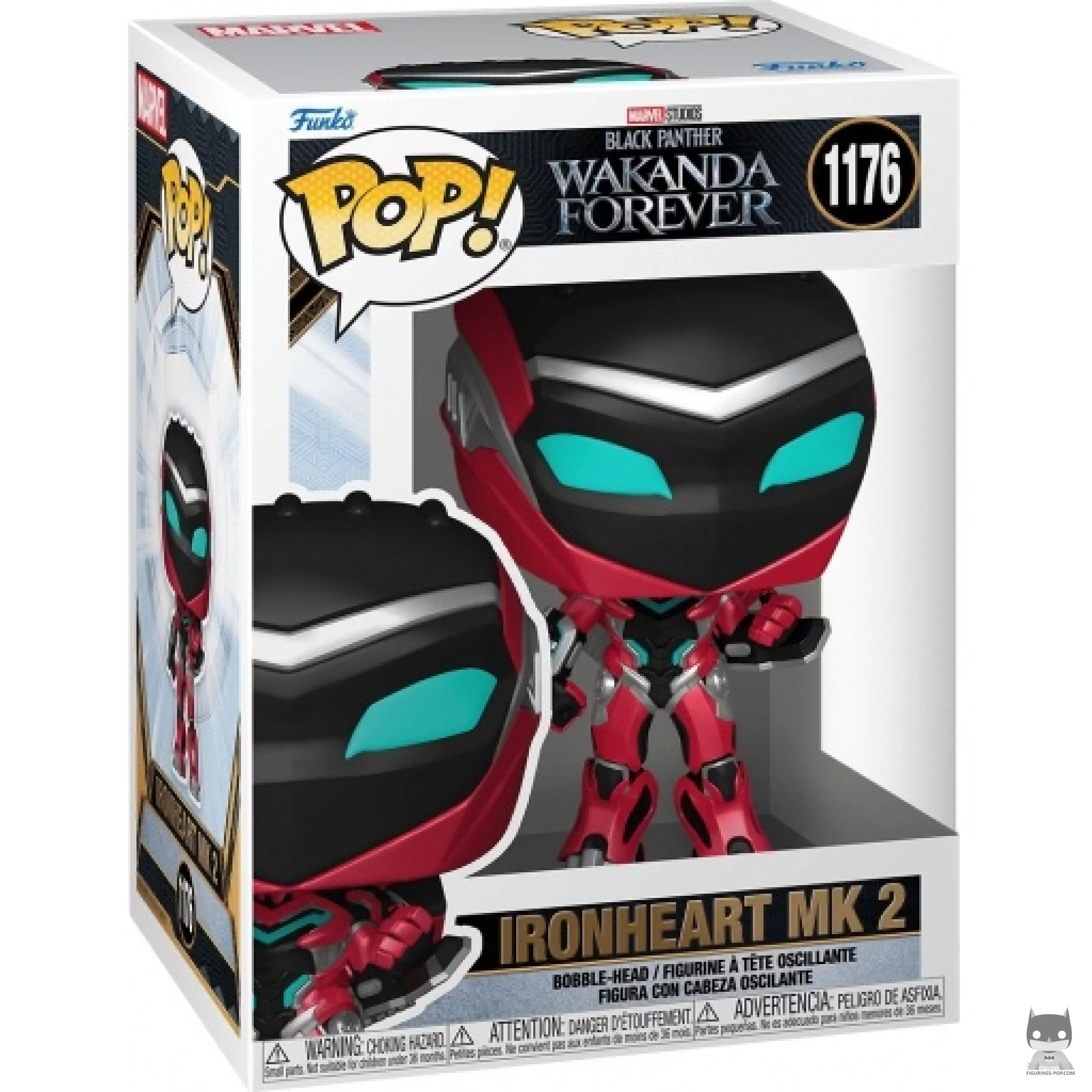 Ironheart MK 2 Funko Pop! figure in its box