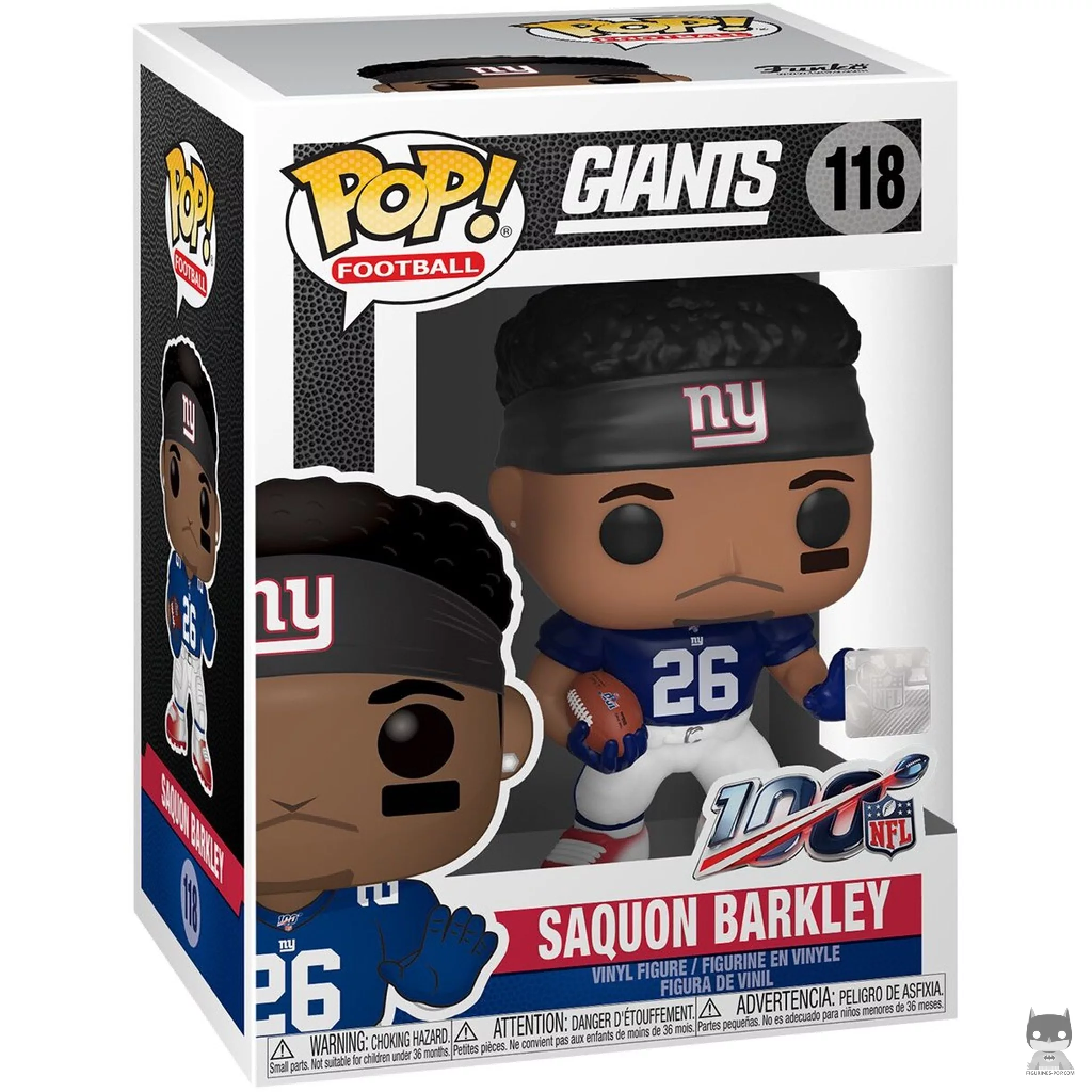 Saquon Barkley Funko Pop! figure in its box