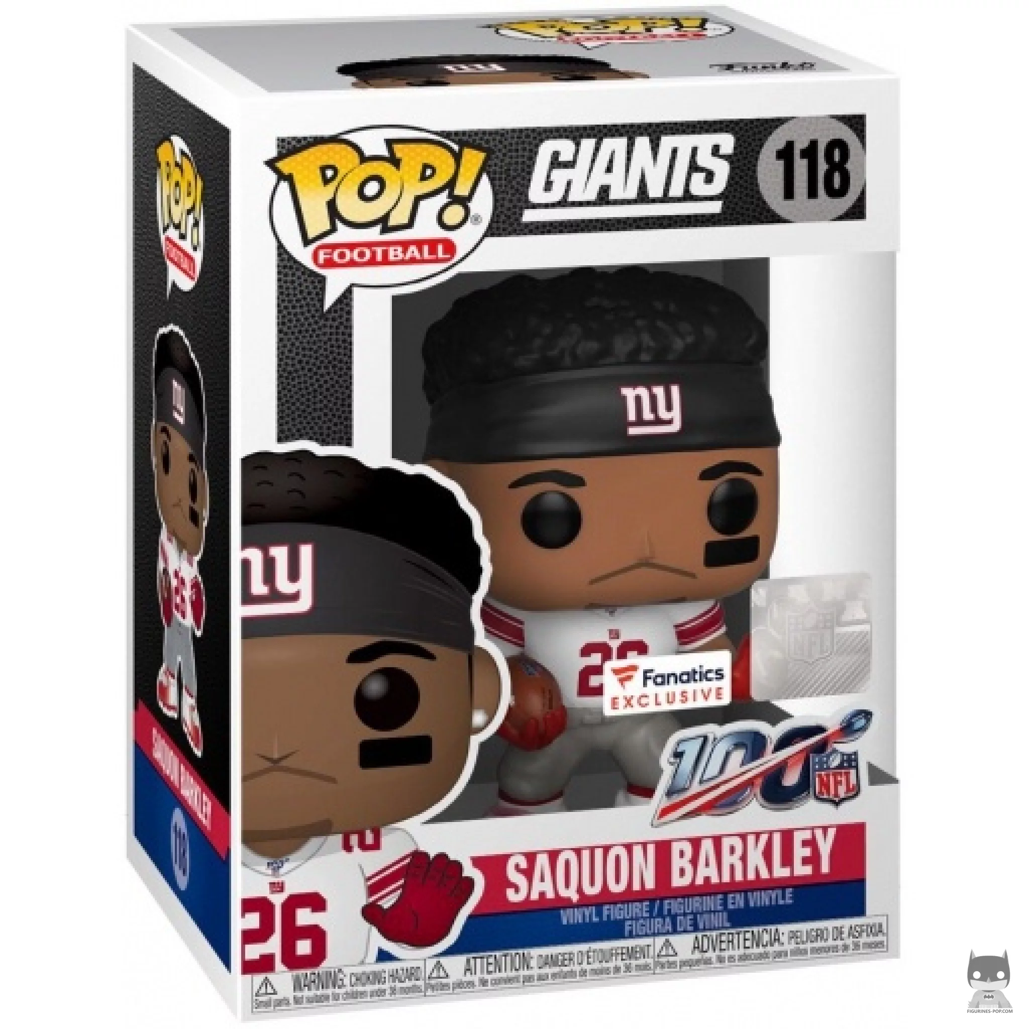 Saquon Barkley Funko Pop! figure in its box