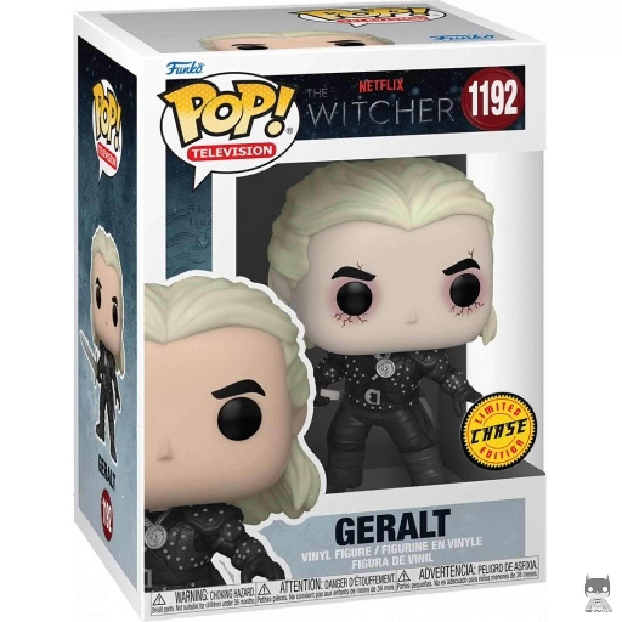 Geralt (Chase) Funko Pop! figure in its box