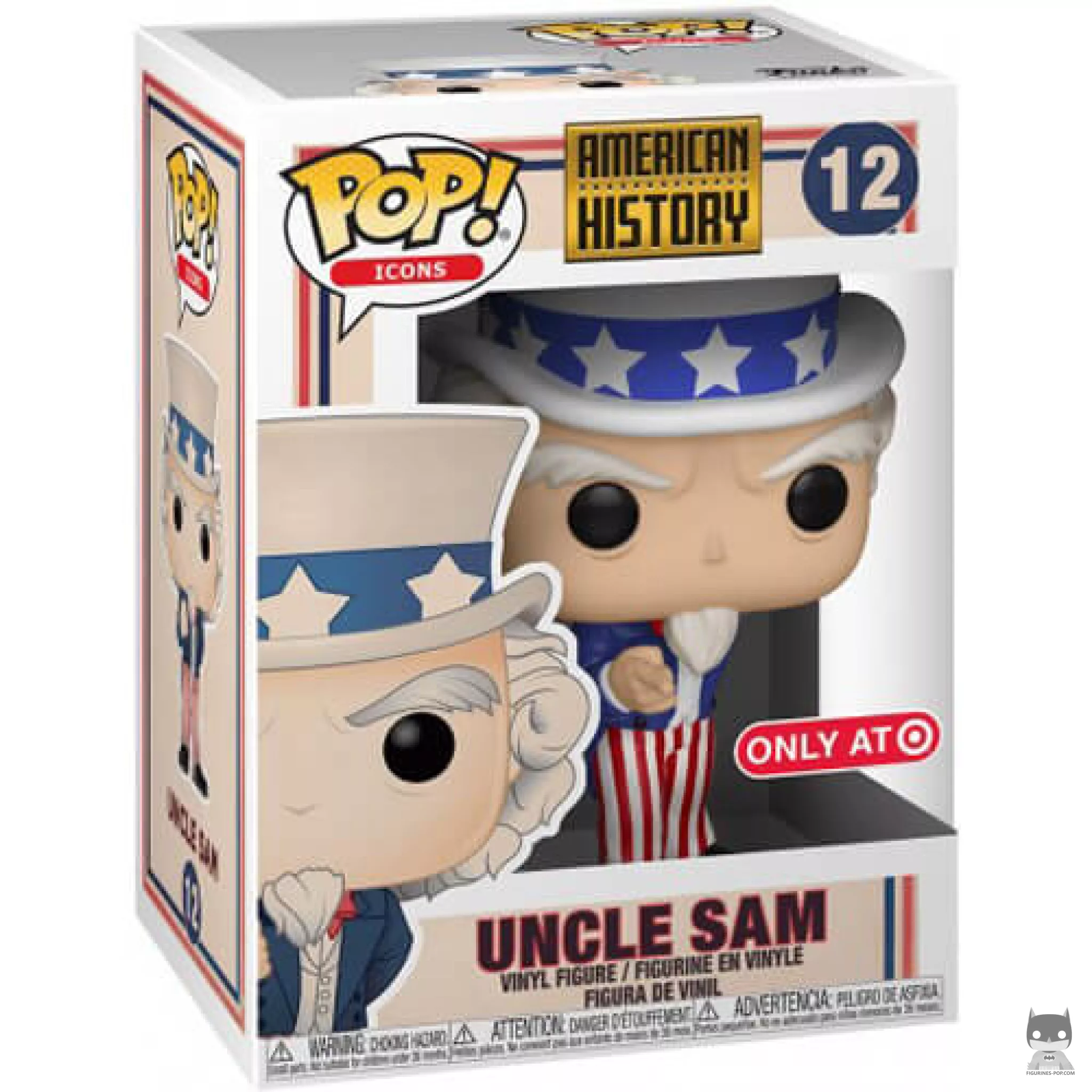 Uncle Sam Funko Pop! figure in its box