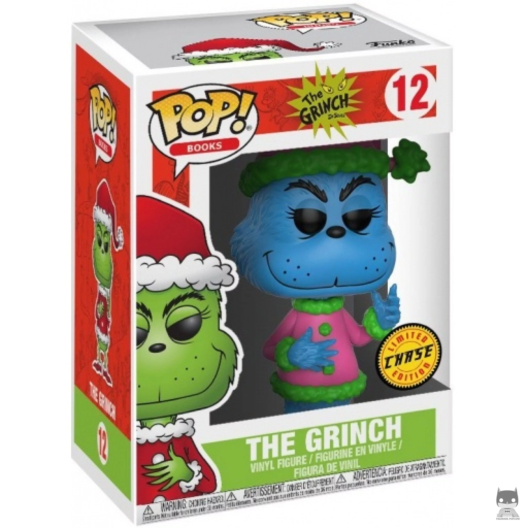 The Grinch as Santa Claus (Chase) Funko Pop! figure in its box