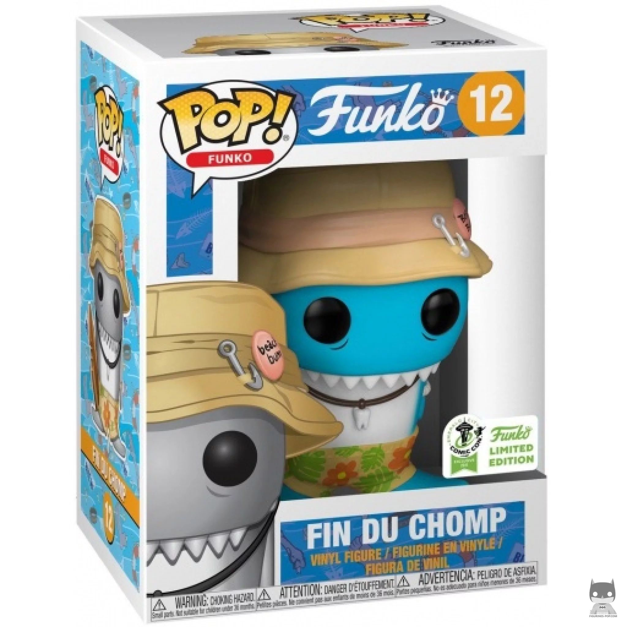 Fin DuChomp (Blue) Funko Pop! figure in its box