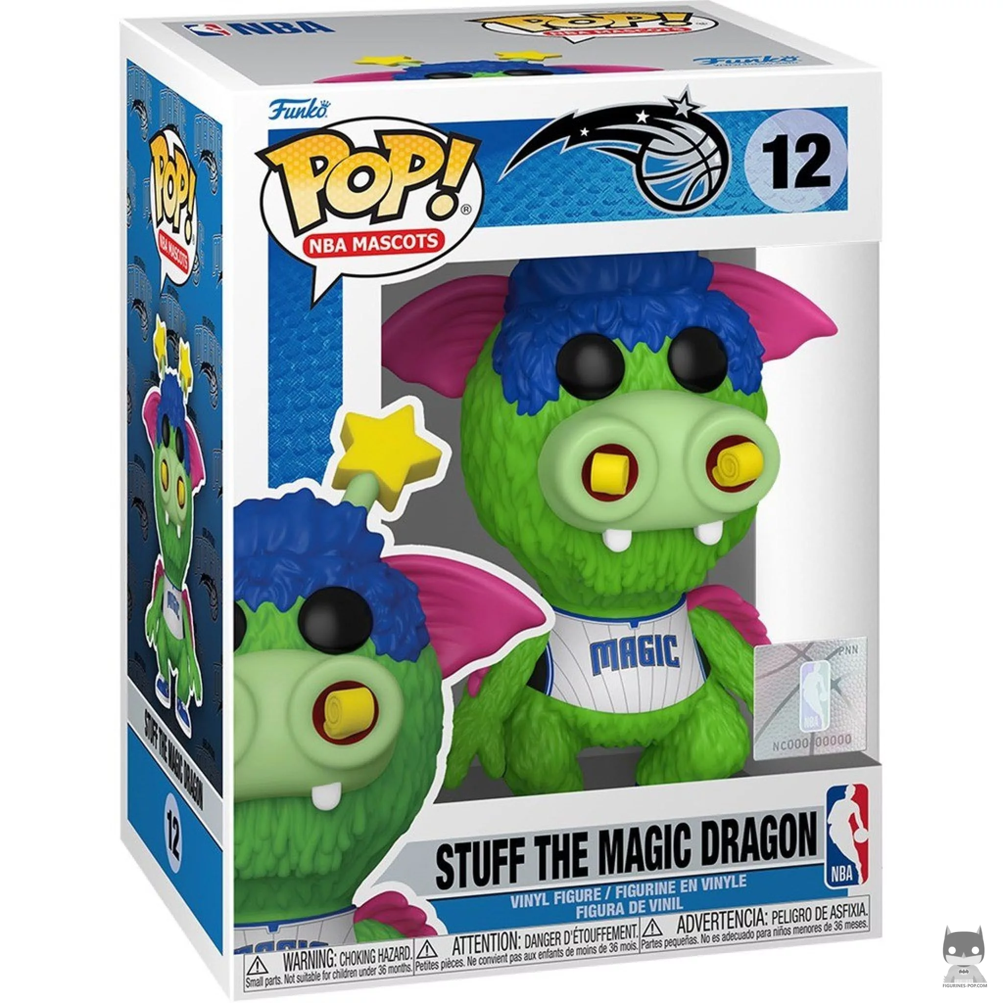 Stuff the Magic Dragon (Orlando Magic) Funko Pop! figure in its box