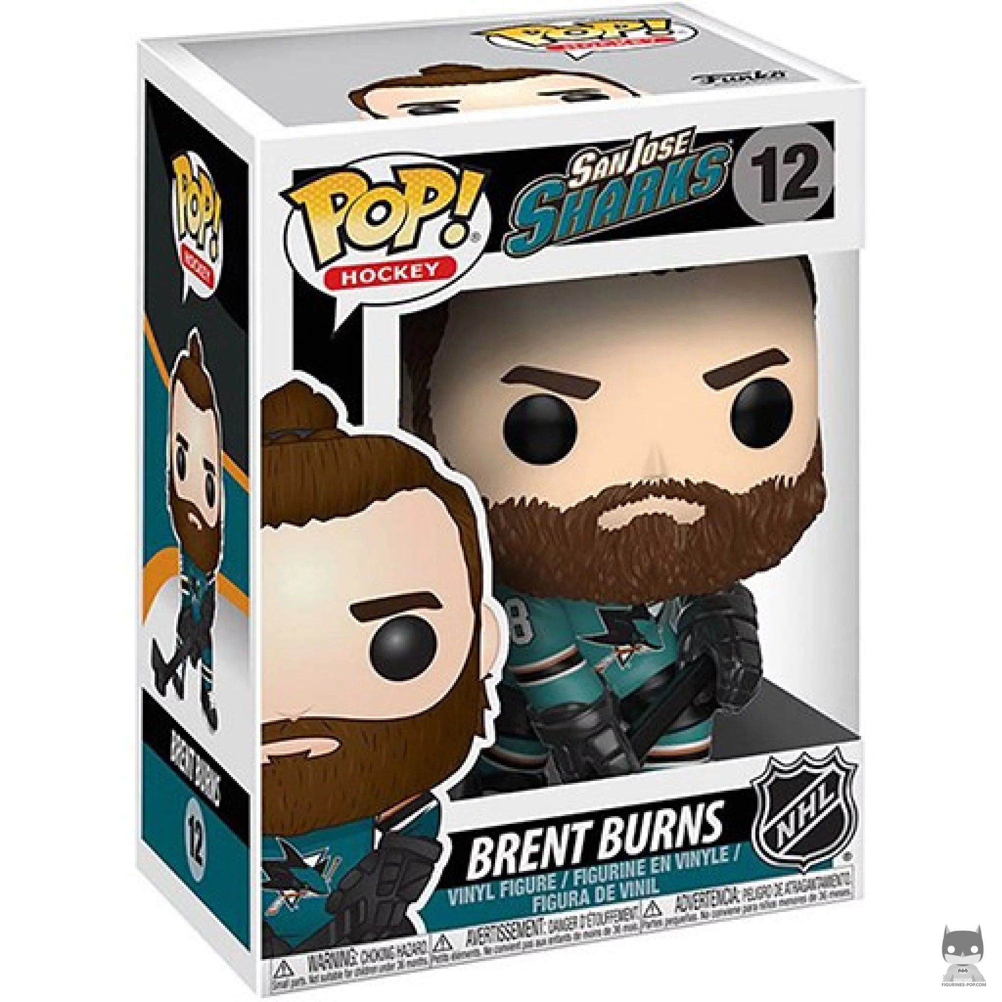 Brent Burns Funko Pop! figure in its box