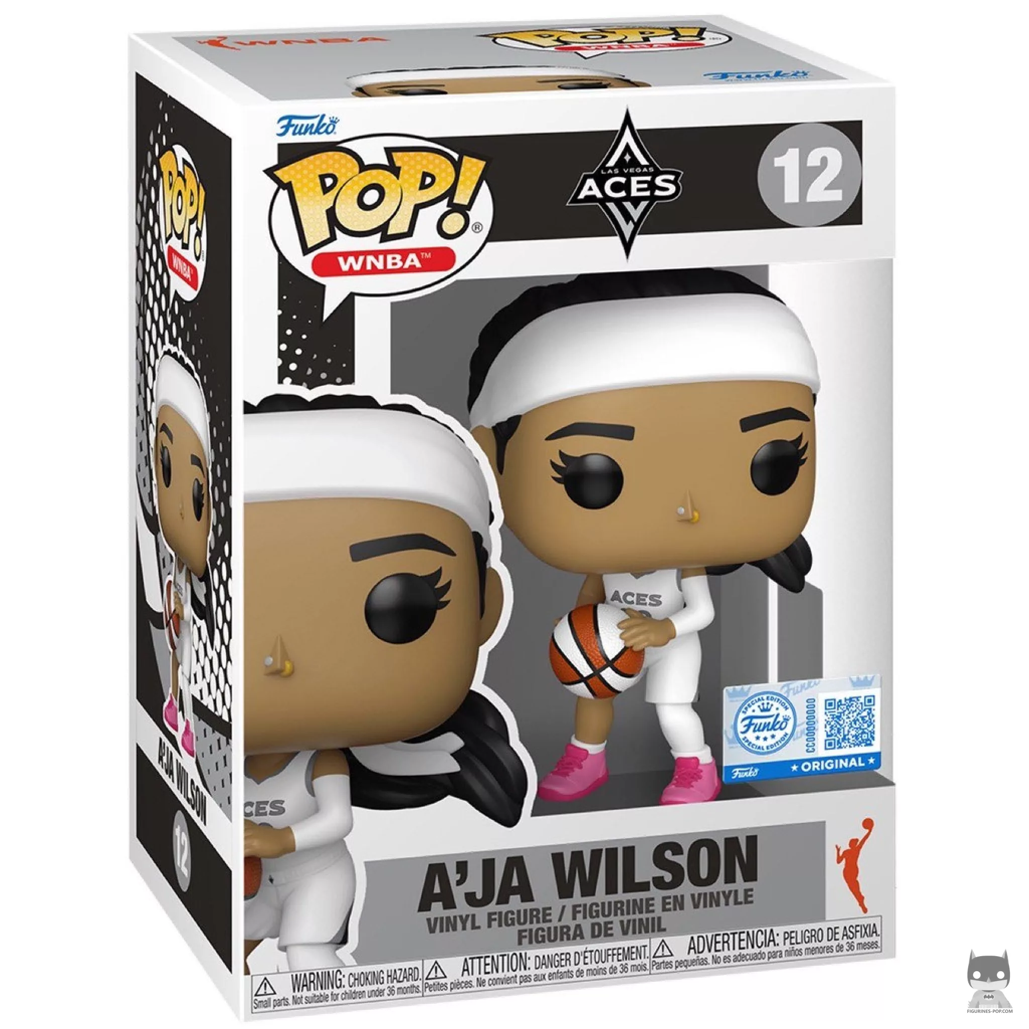 A'ja Wilson Funko Pop! figure in its box