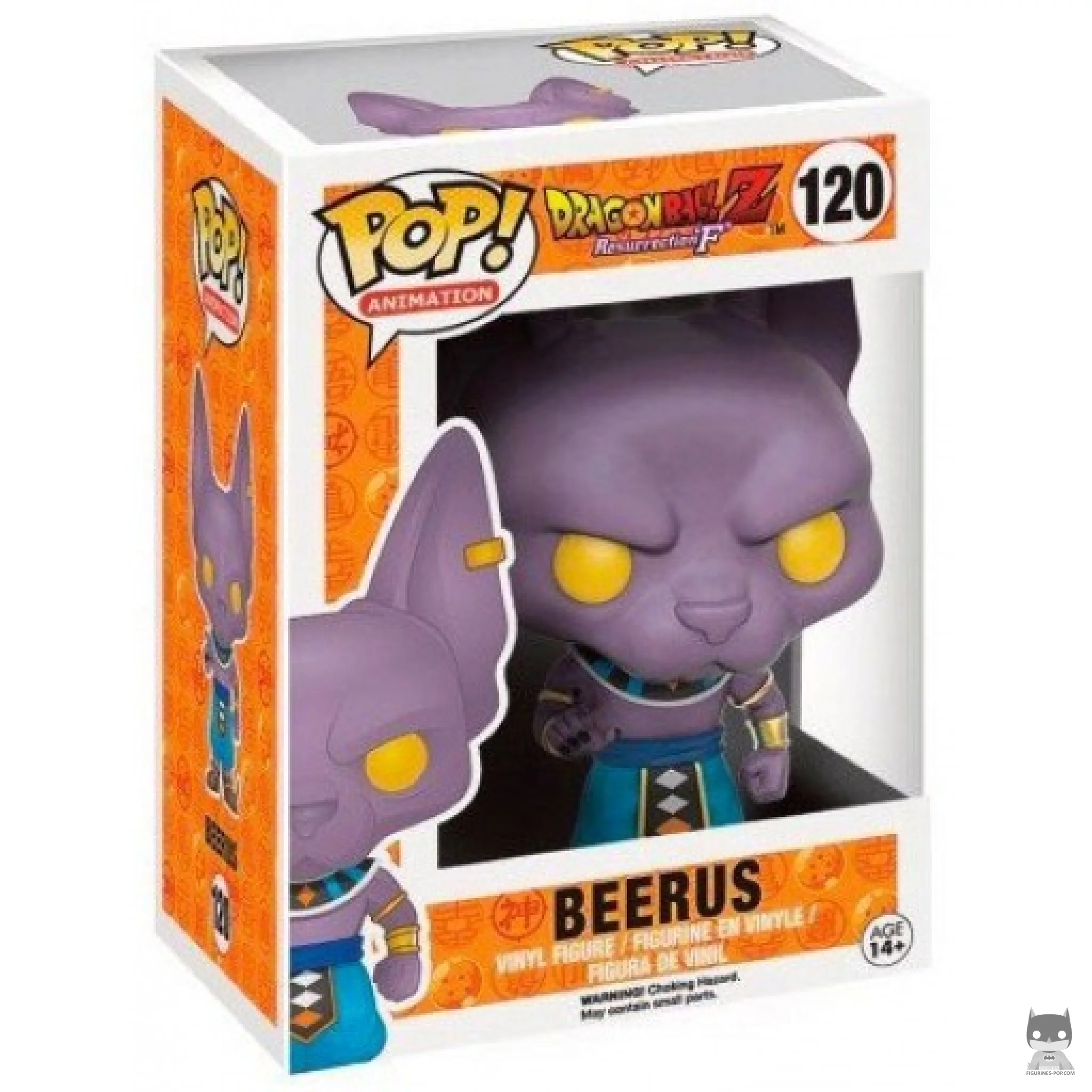 Beerus Funko Pop! figure in its box
