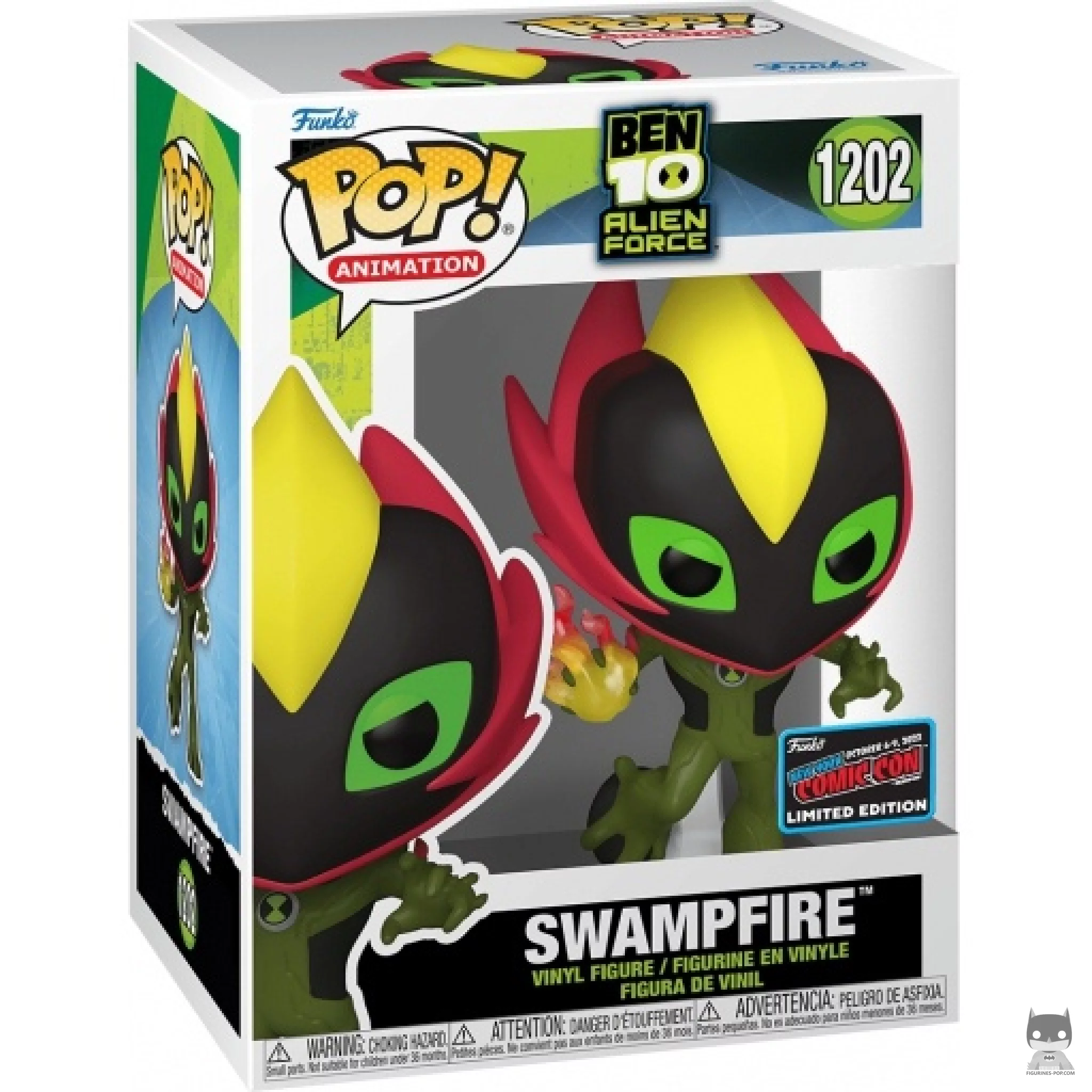 Swampfire Funko Pop! figure in its box