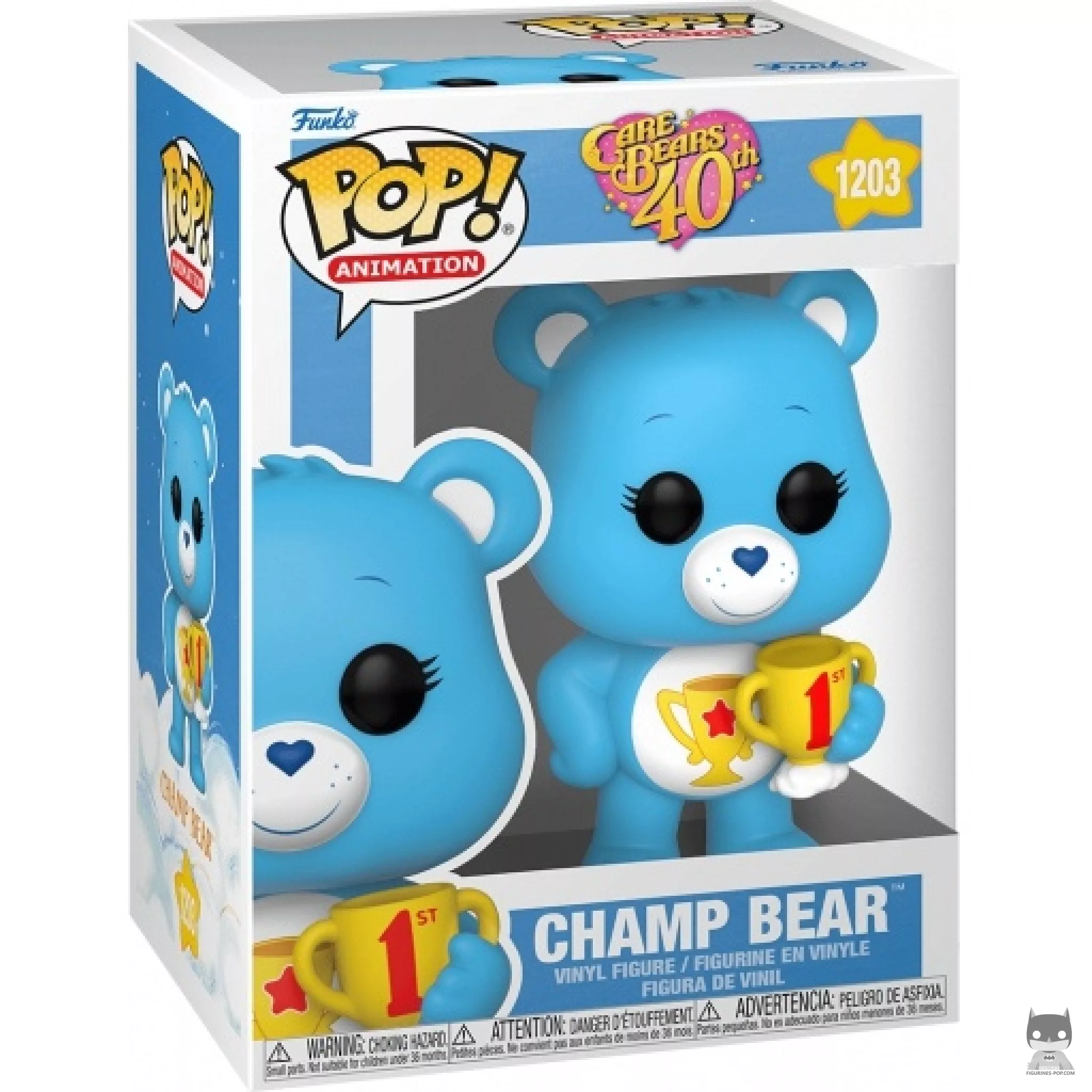 Champ Bear Funko Pop! figure in its box