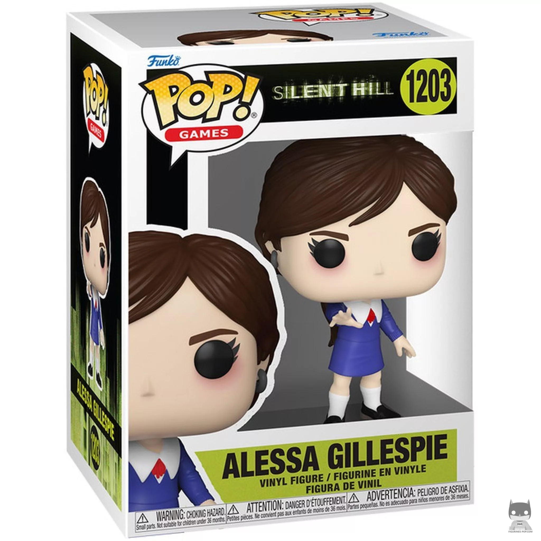 Alessa Gillespie Funko Pop! figure in its box