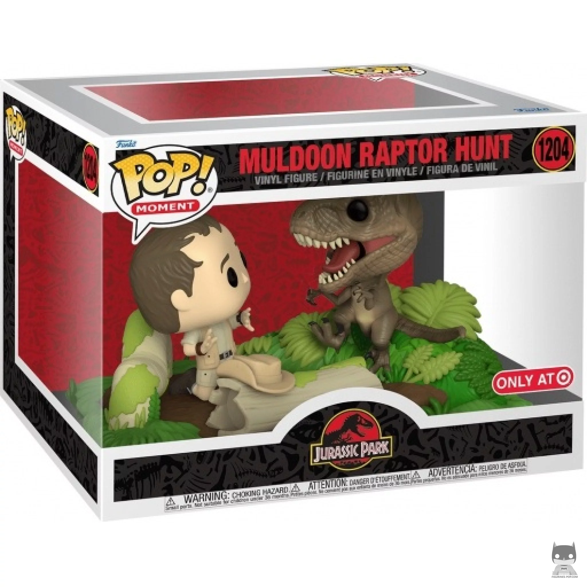 Muldoon & Raptor Hunt Funko Pop! figure in its box