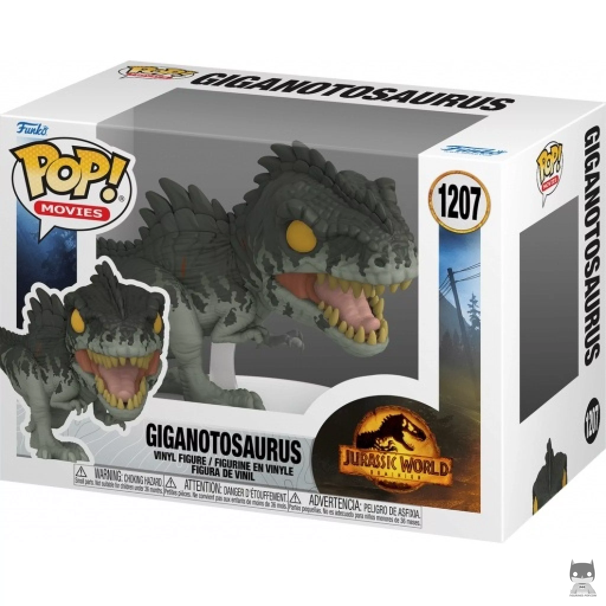 Giganotosaurus Funko Pop! figure in its box