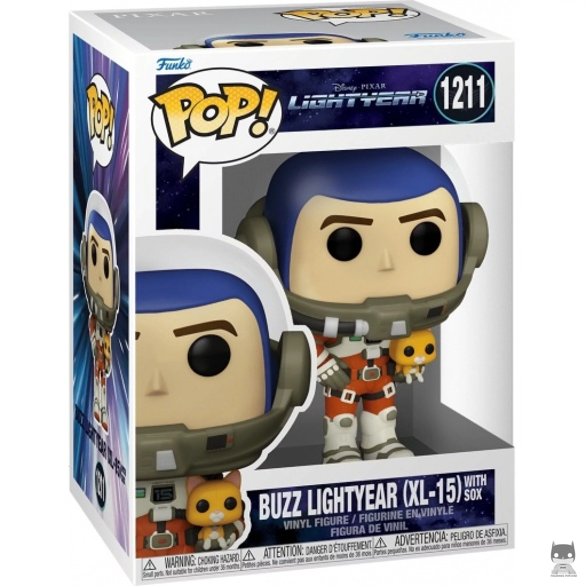 Buzz Lightyear (XL-15) with Sox Funko Pop! figure in its box