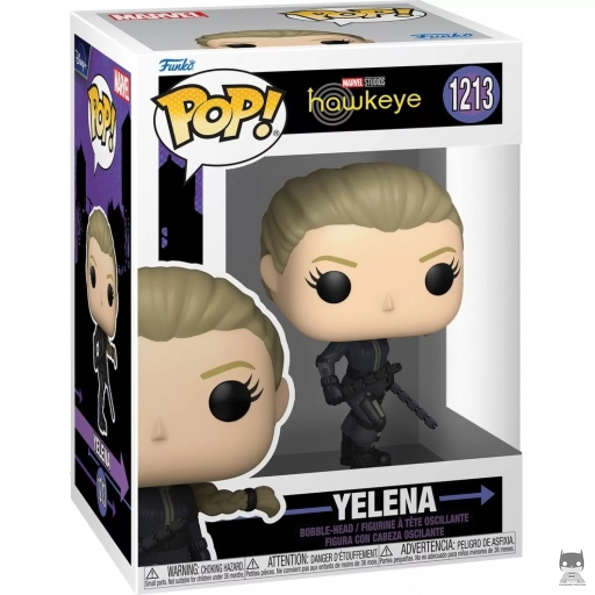 Yelena Funko Pop! figure in its box