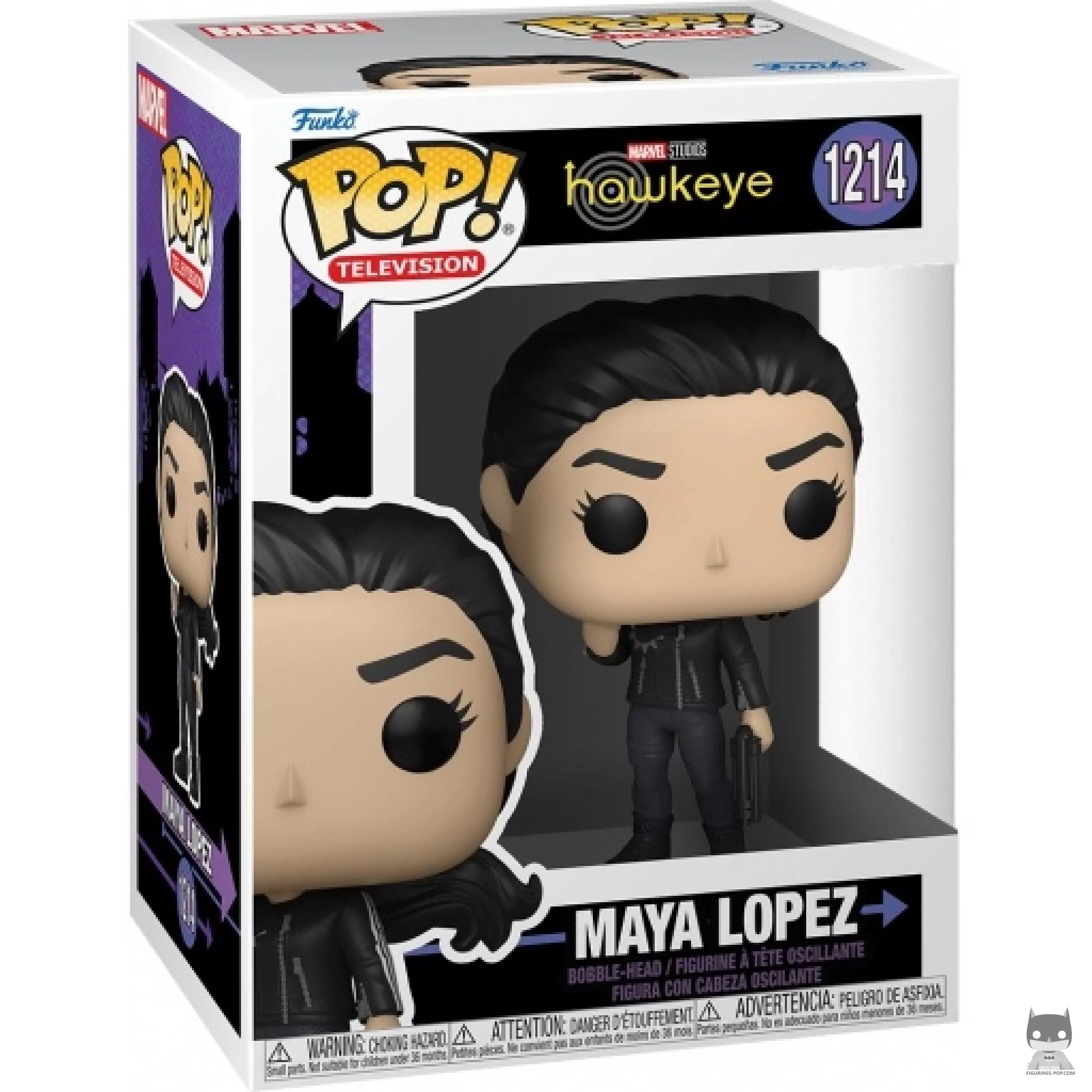 Maya Lopez Funko Pop! figure in its box