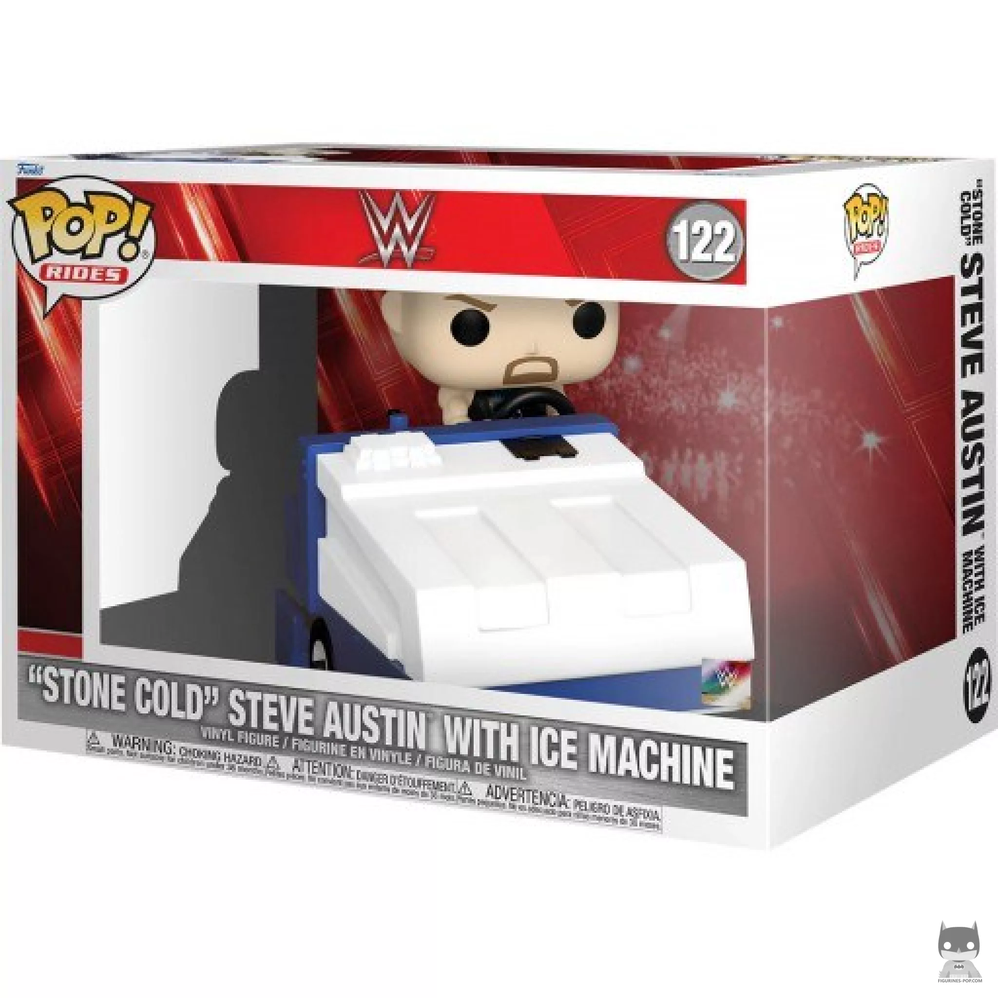 Stone Gold Steve Austin with Ice Machine Funko Pop! figure in its box