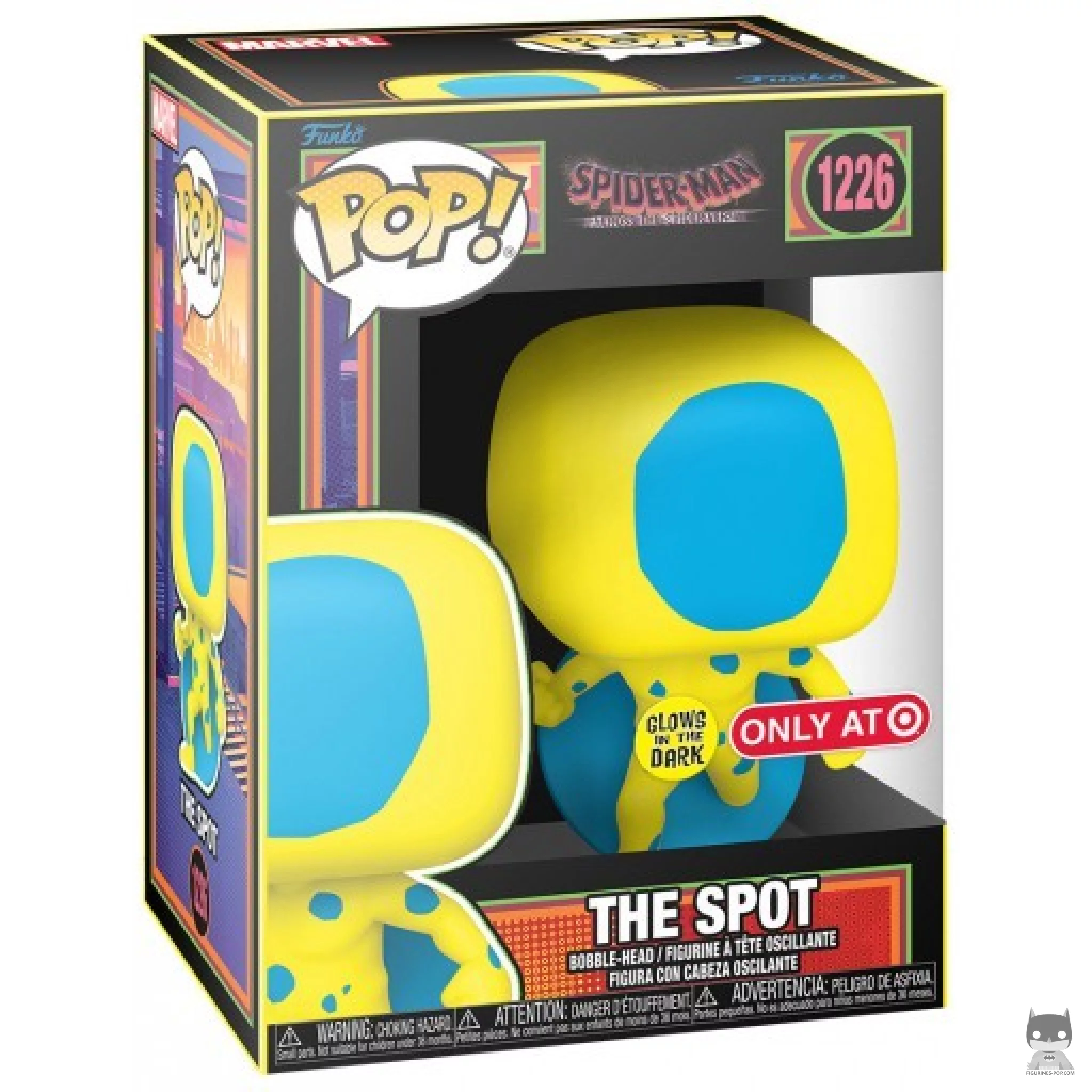The Spot (Glow in the Dark) Funko Pop! figure in its box