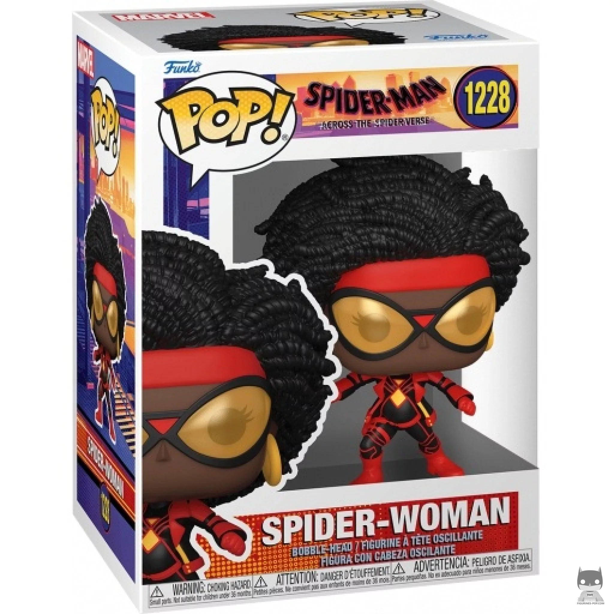 Spider-Woman Funko Pop! figure in its box