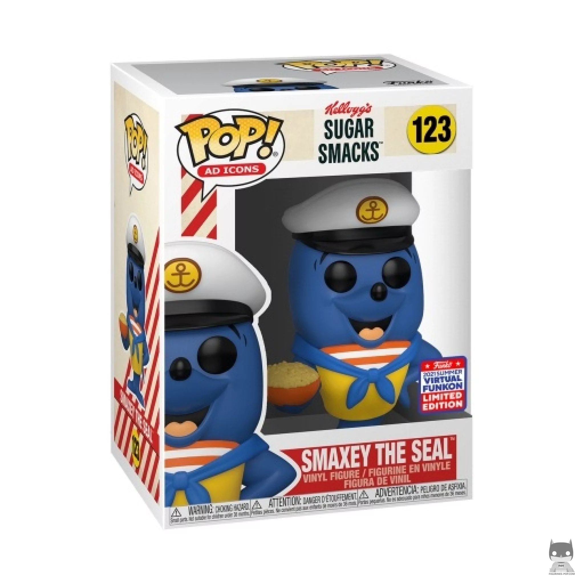 Smaxey the Seal (Kellog's) Funko Pop! figure in its box