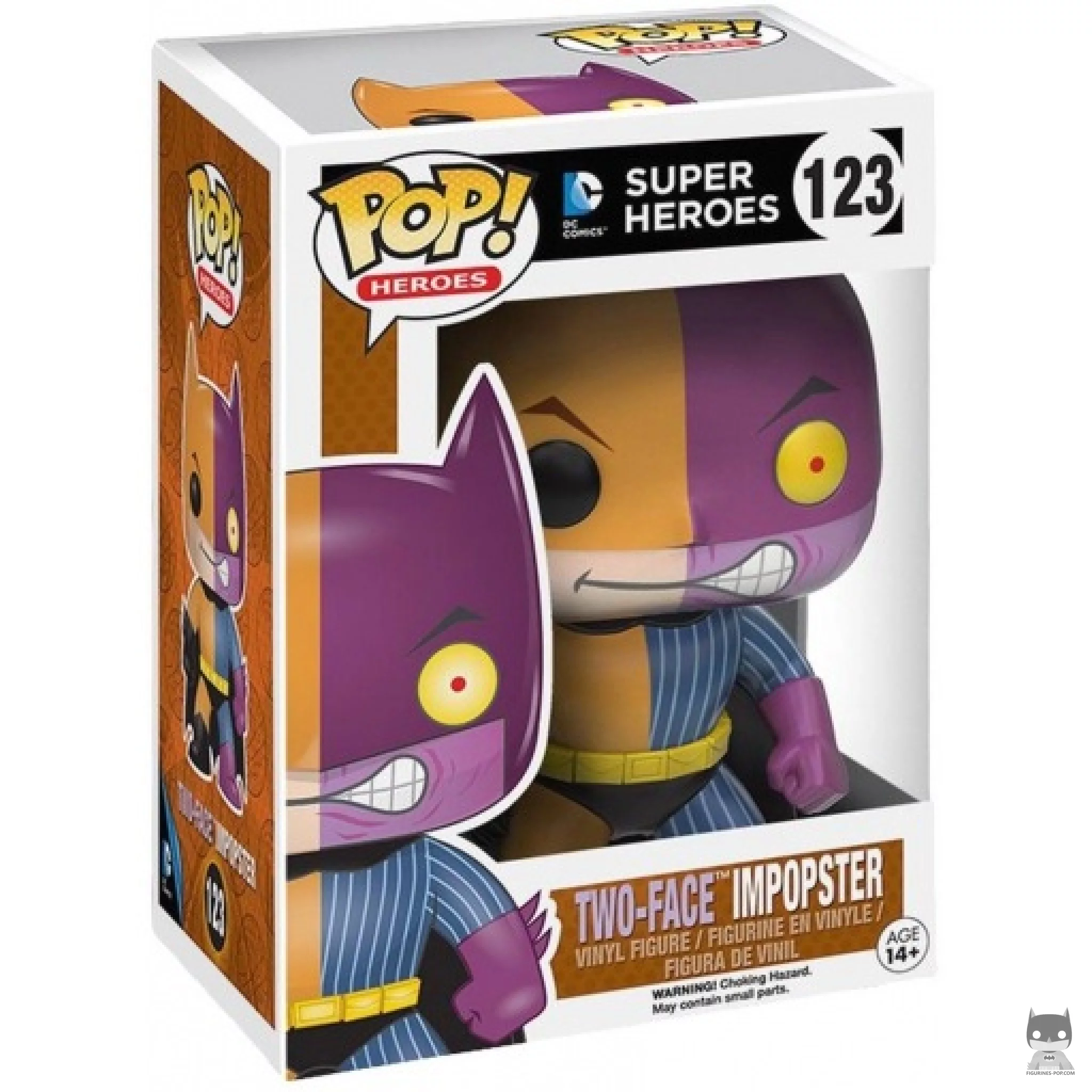 Batman as Two-Face Funko Pop! figure in its box