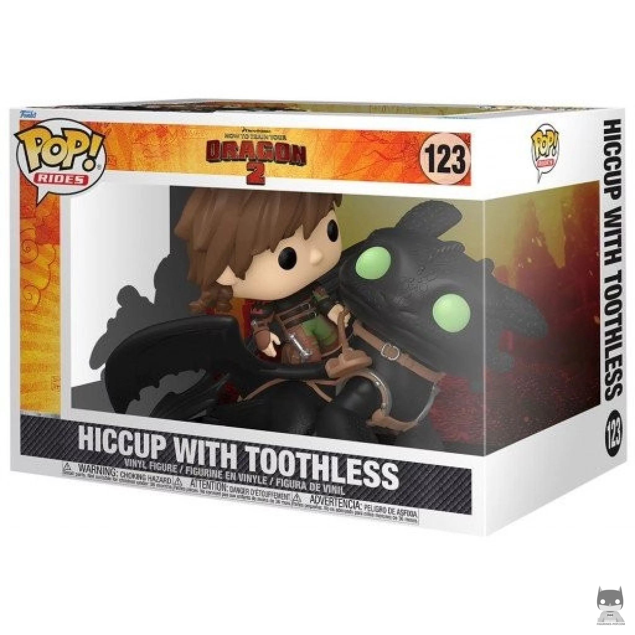 Hiccup on Toothless Funko Pop! figure in its box