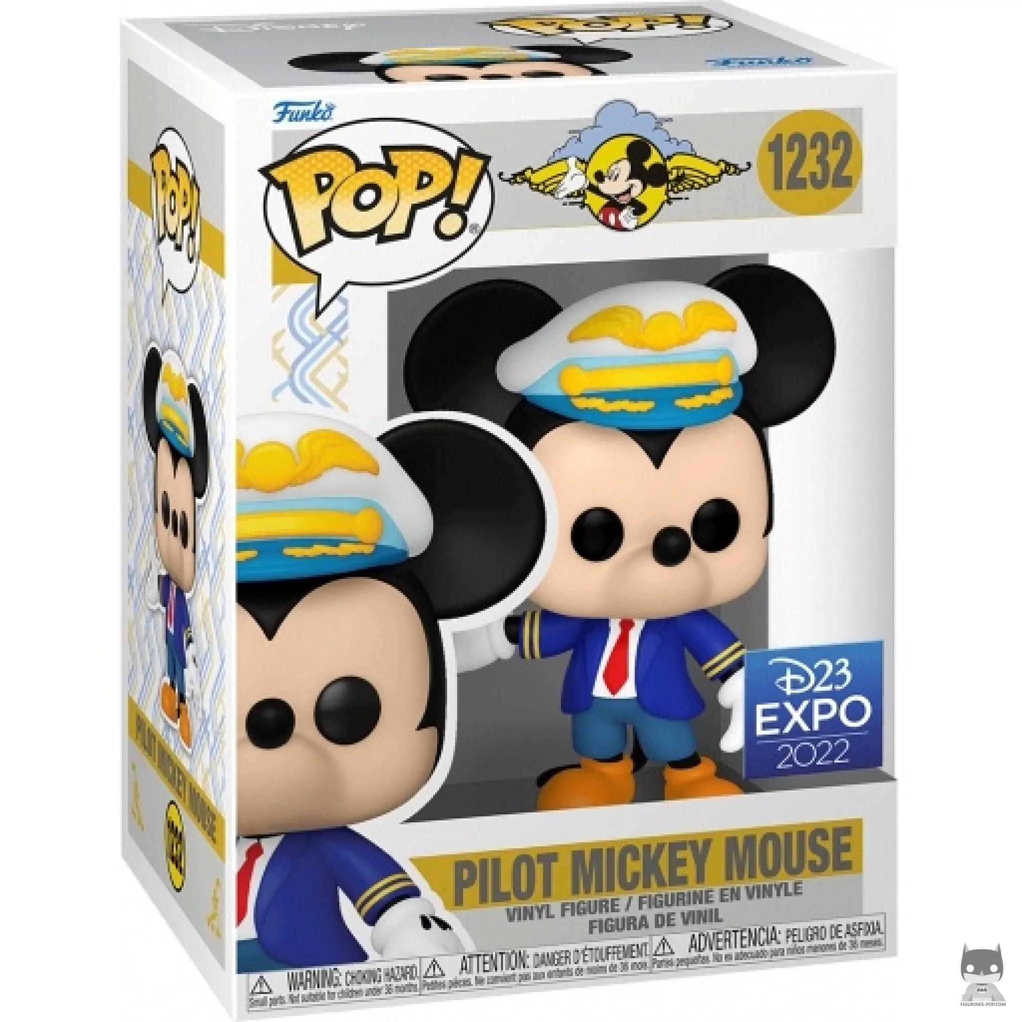 Pilot Mickey Mouse Funko Pop! figure in its box