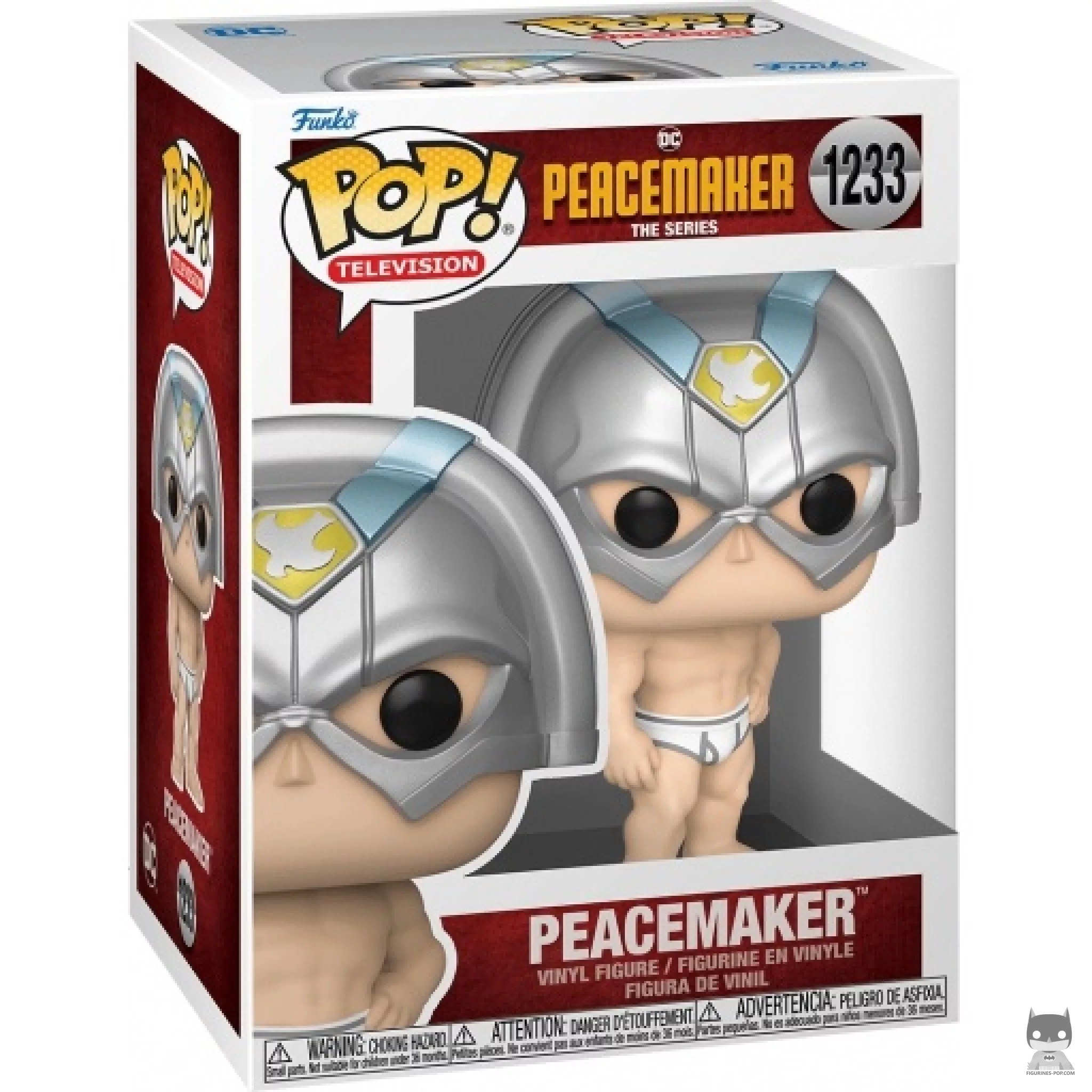 Peacemaker Funko Pop! figure in its box
