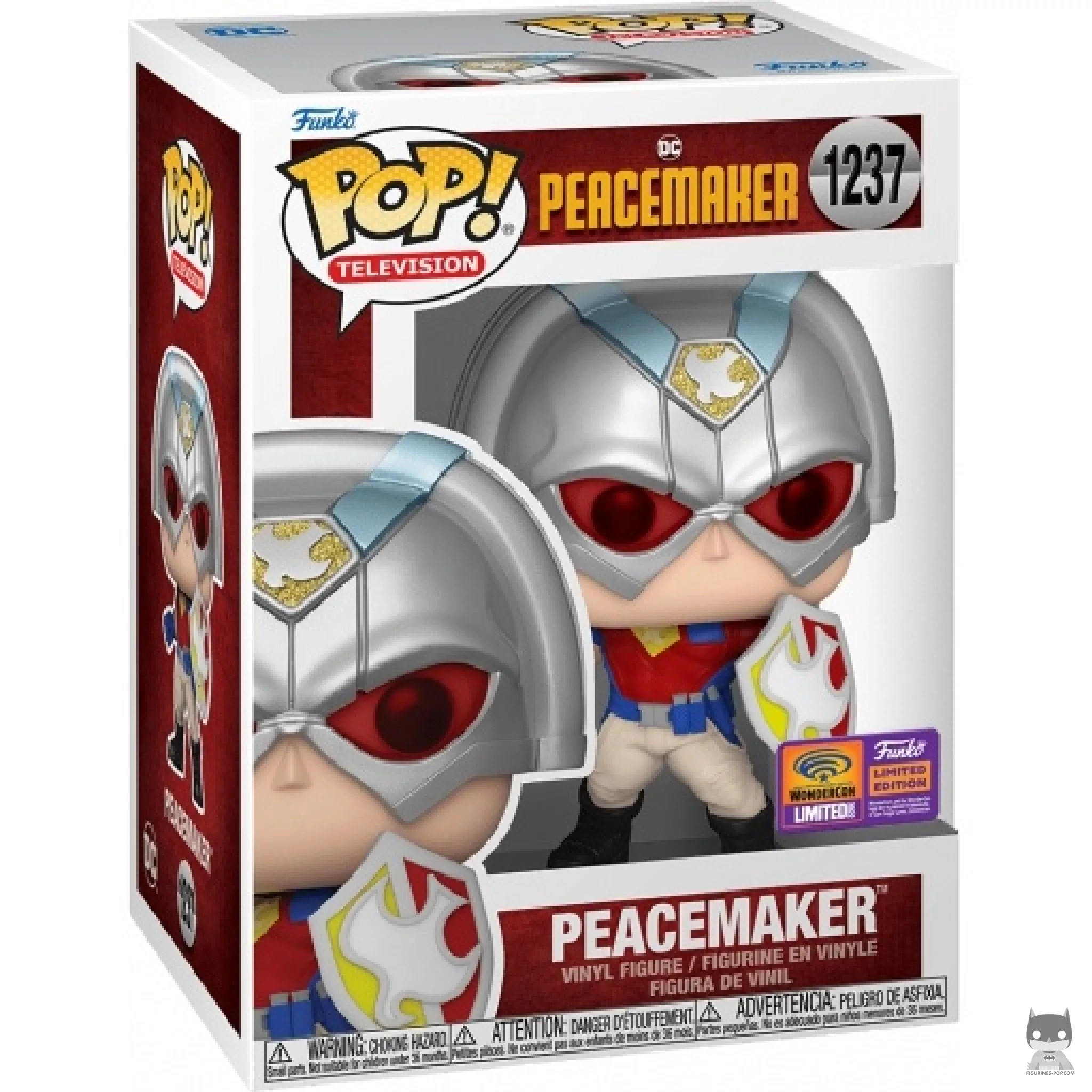 Peacemaker Funko Pop! figure in its box