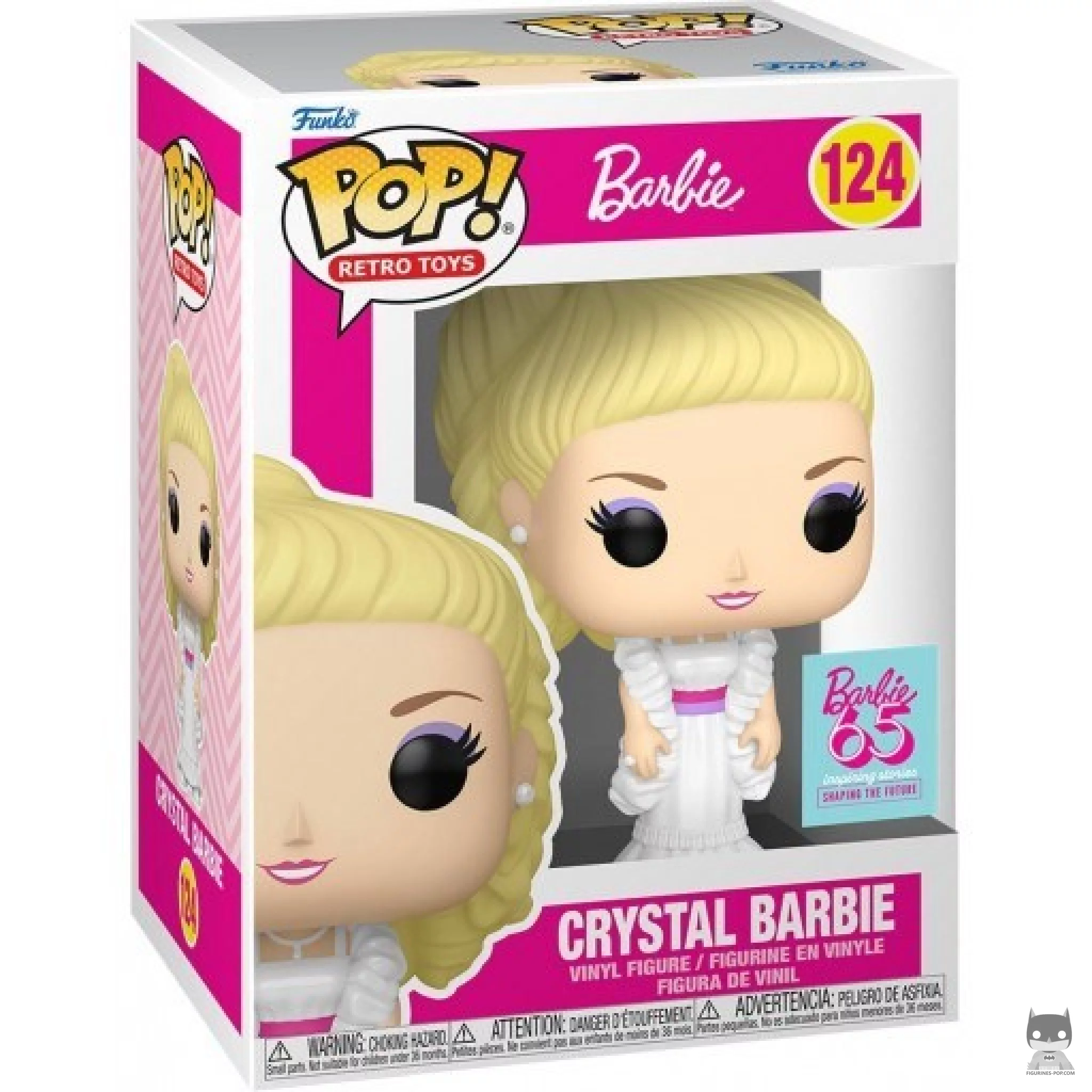 Crystal Barbie Funko Pop! figure in its box