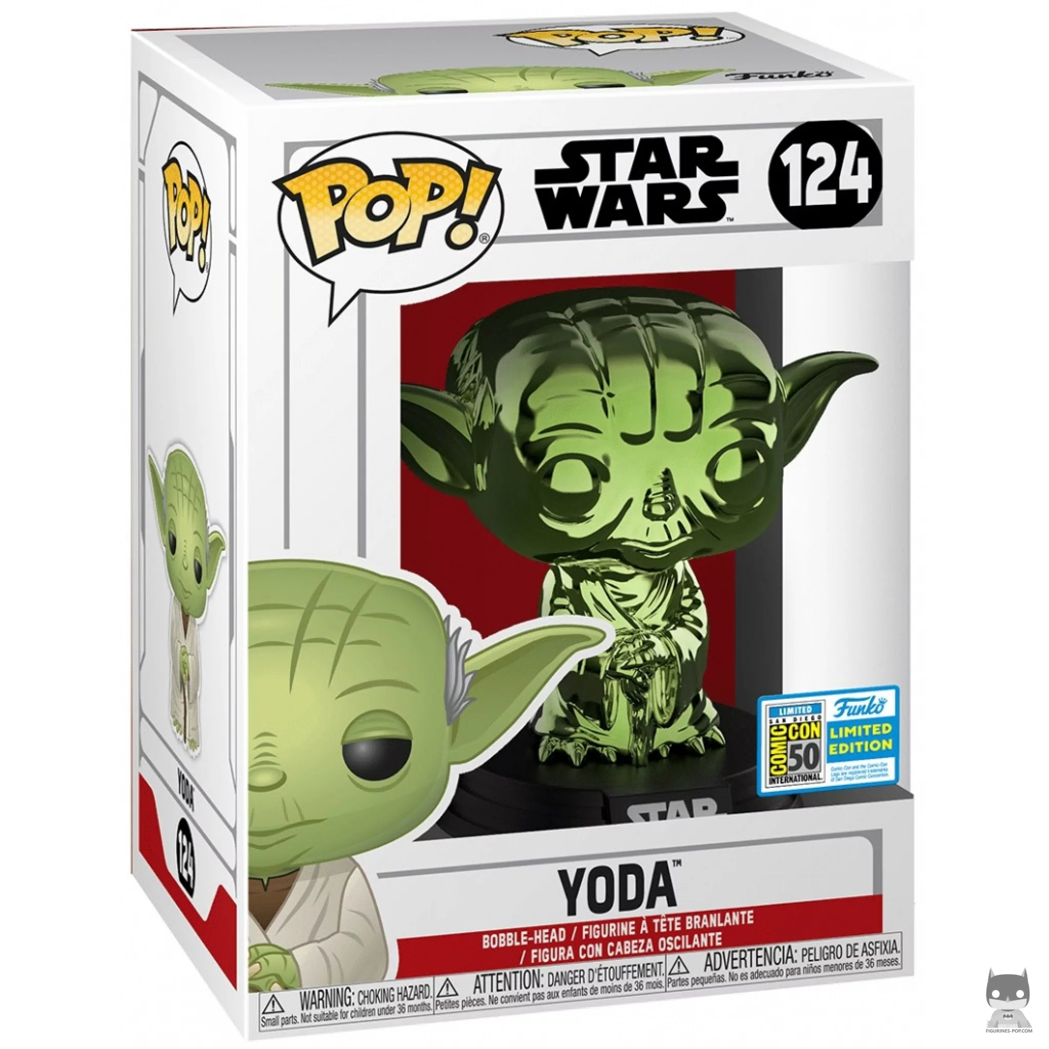 Yoda (Green) Funko Pop! figure in its box