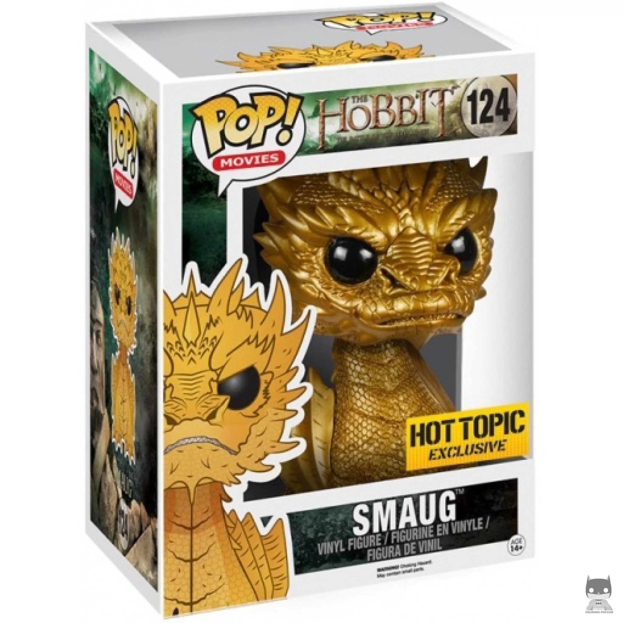 Smaug (Gold) (Supersized) Funko Pop! figure in its box