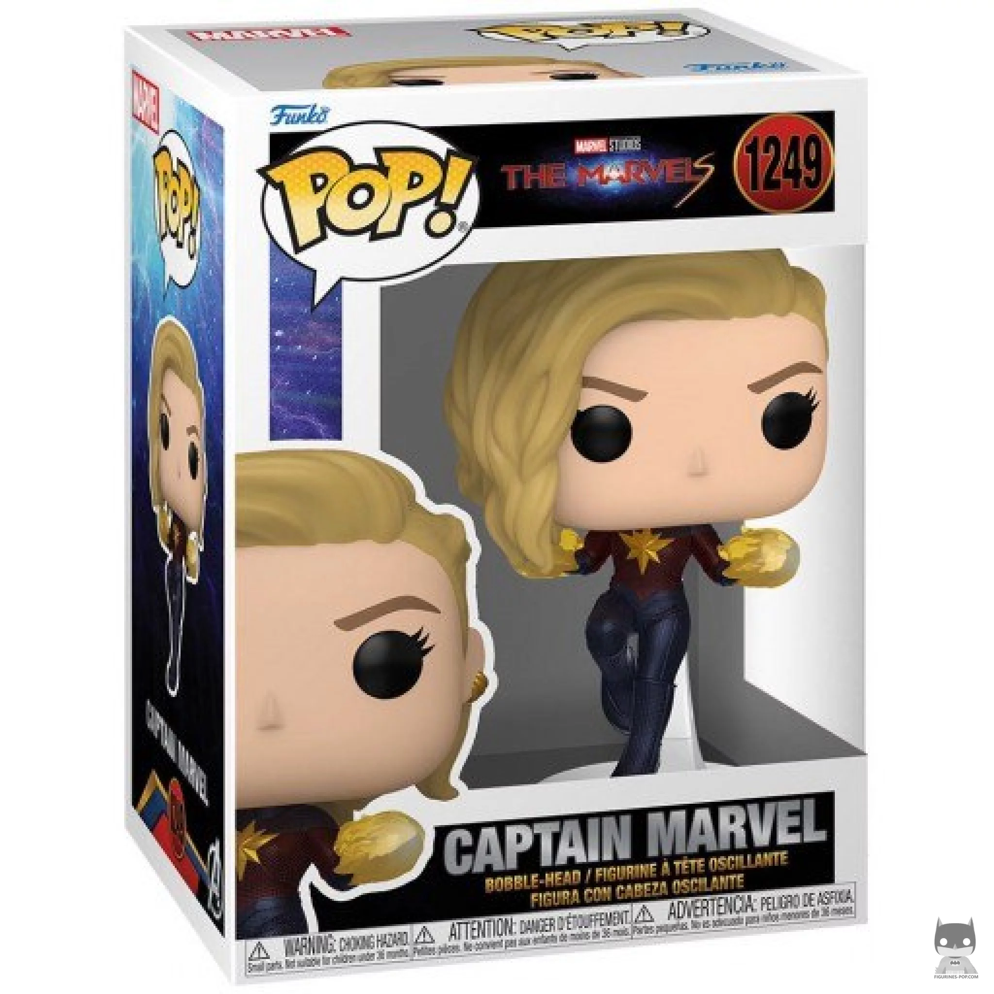 Captain Marvel Funko Pop! figure in its box