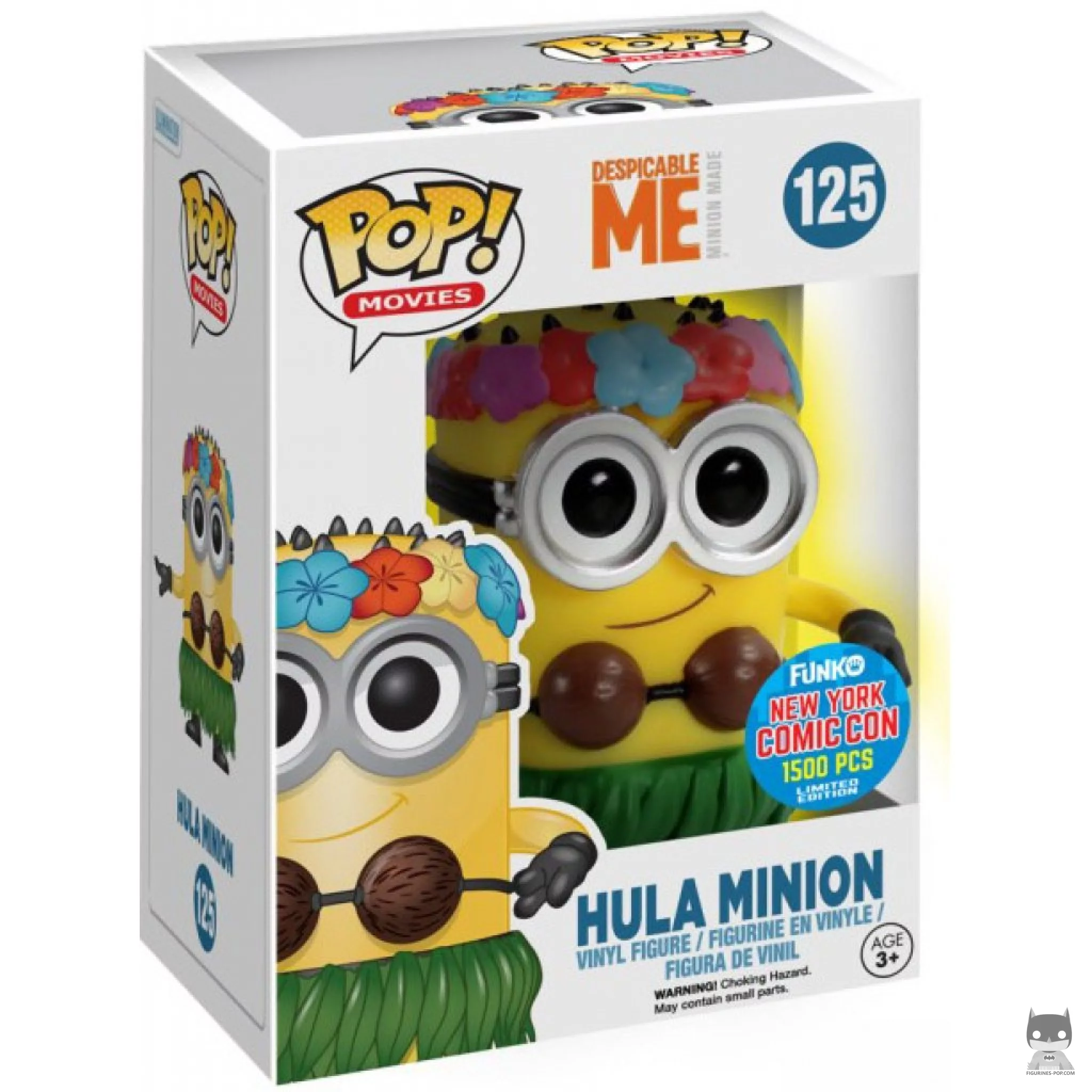 Hula Minion (Glow in the Dark) Funko Pop! figure in its box