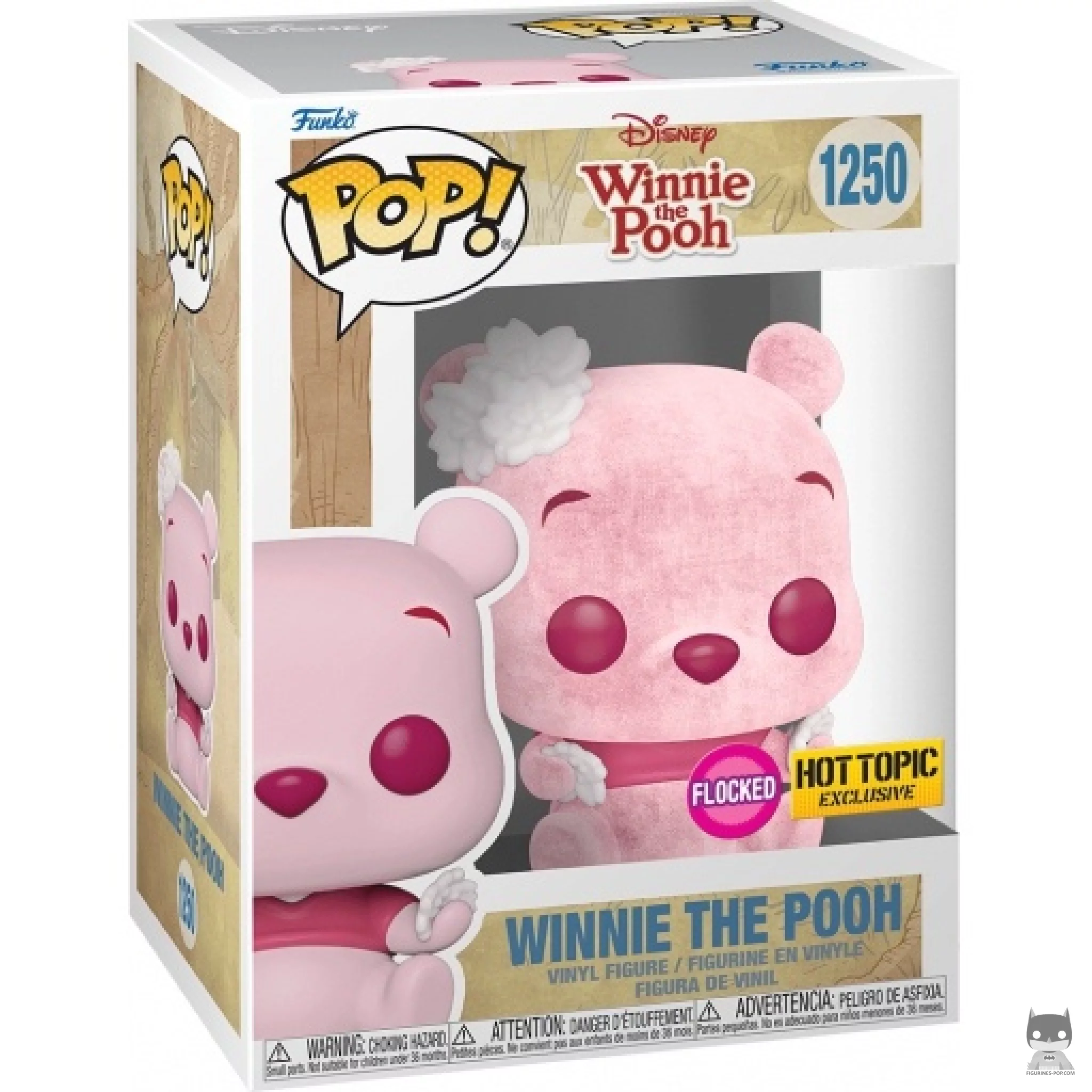 Winnie The Pooh (Cherry Blossom & Flocked) Funko Pop! figure in its box