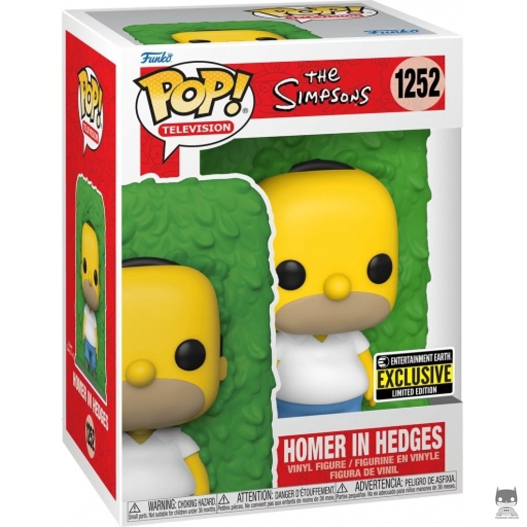 Homer in Hedges Funko Pop! figure in its box
