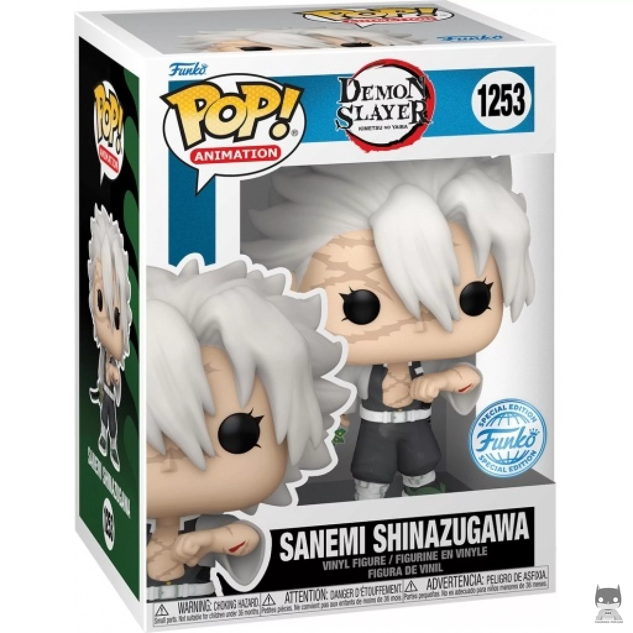 Sanemi Shinazugawa Funko Pop! figure in its box