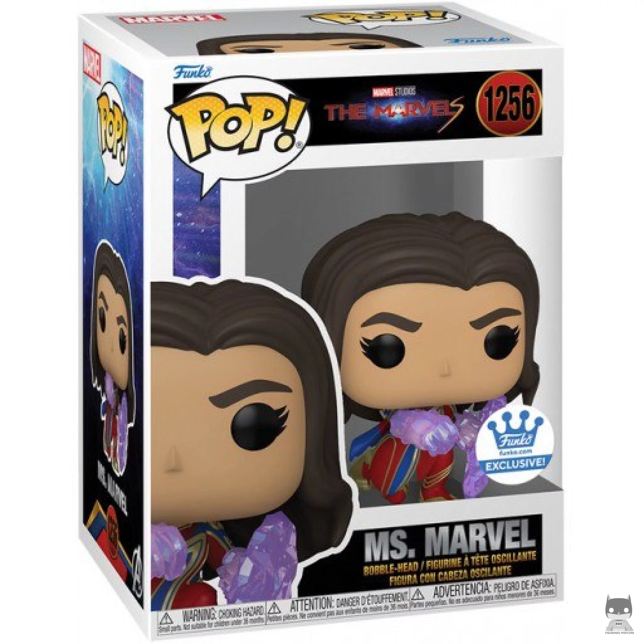 Ms. Marvel Funko Pop! figure in its box
