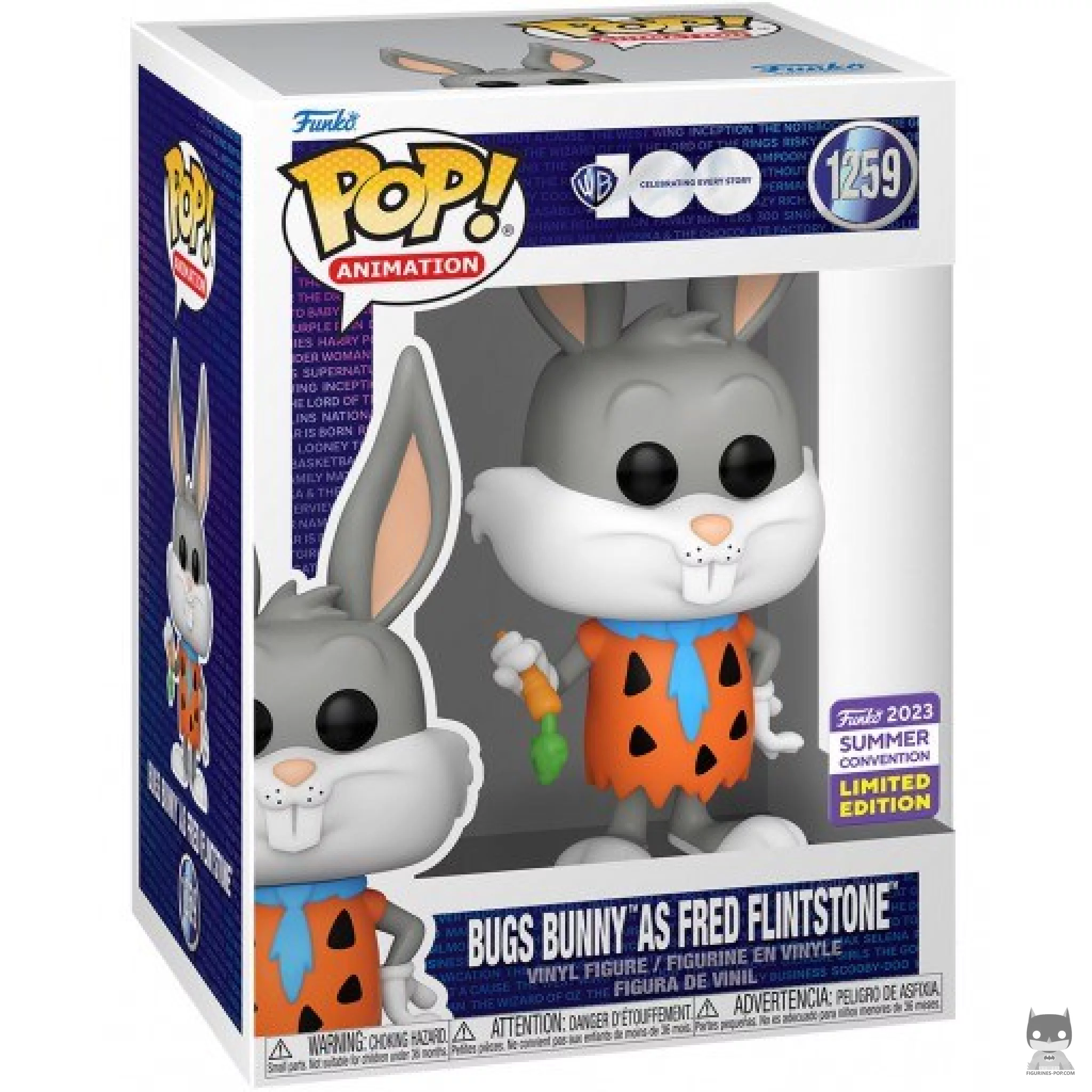 Bugs Bunny as Fred Flintstone Funko Pop! figure in its box