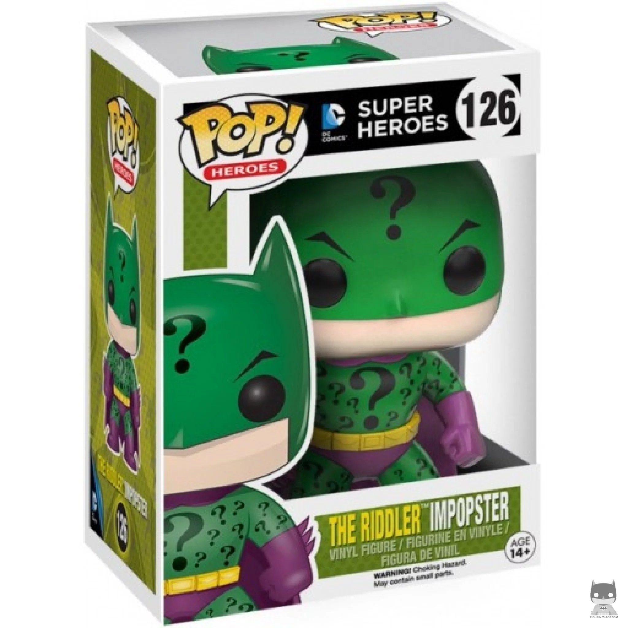 Batman as The Riddler Funko Pop! figure in its box